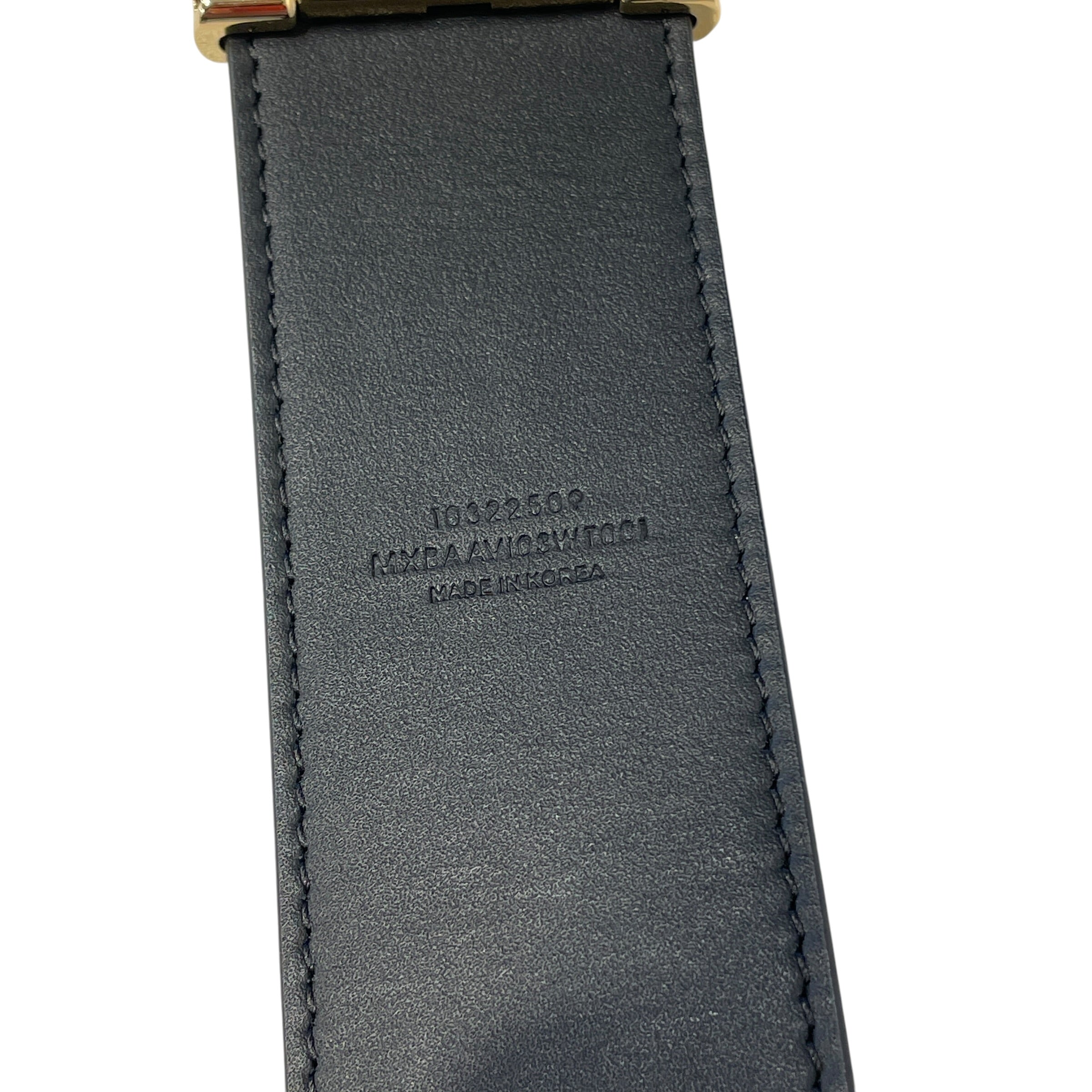 MCM/Belt/Monogram/Leather/WHT/GOLD M HARDWARE/NWT view 5