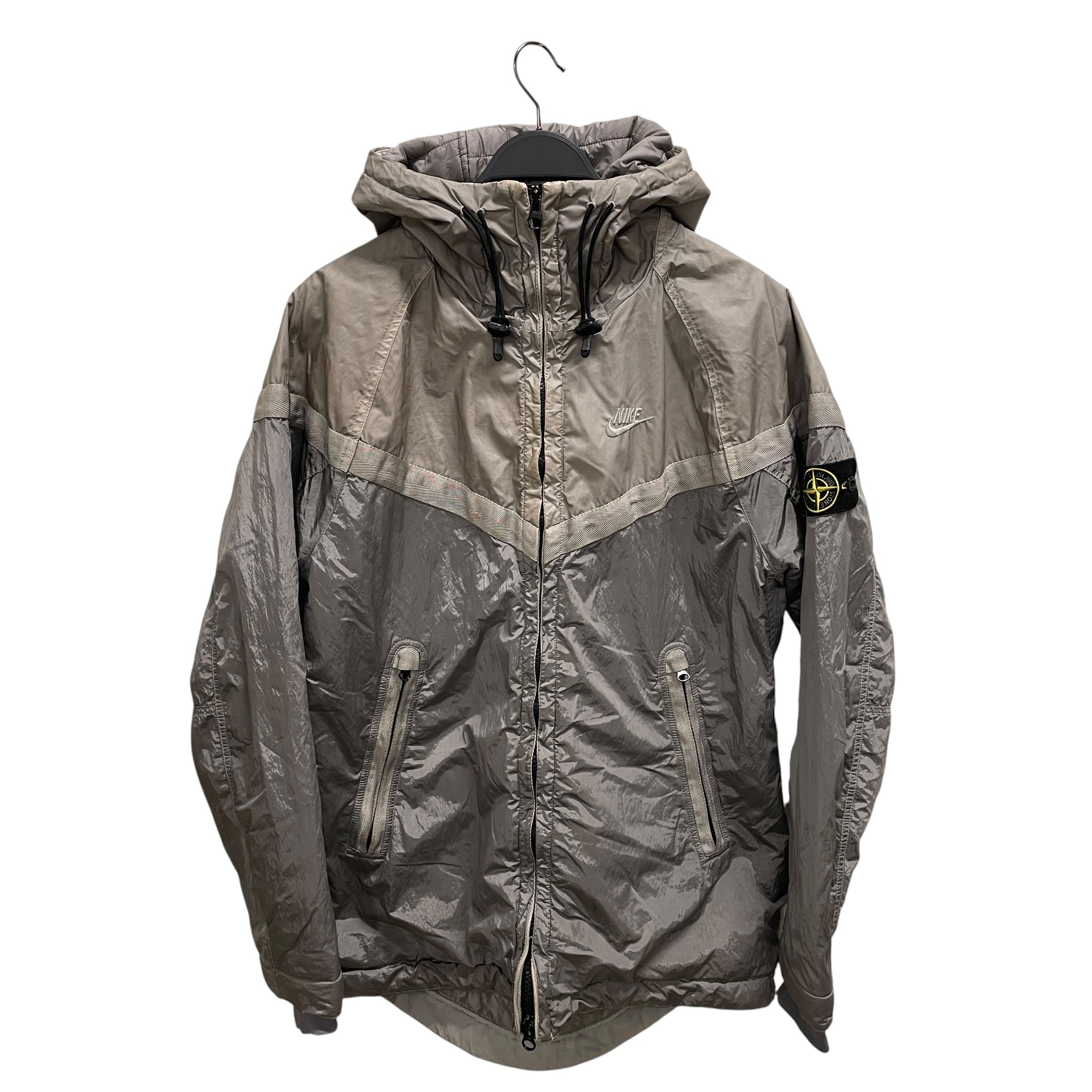 NIKE/STONE ISLAND/Windbreaker/M/GRY/"ISLAND" WINDBREAKER/ ZIP UP view 1