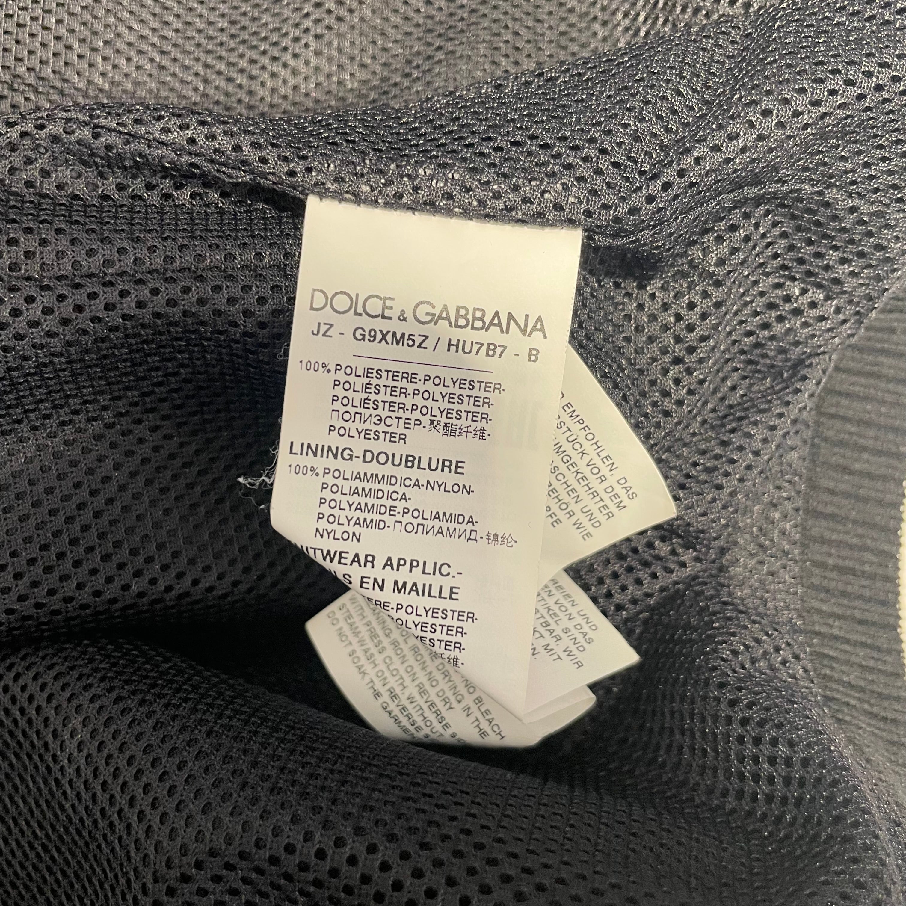 DOLCE&GABBANA/Windbreaker/46/Polyester/BLK/LOGO PANEL view 5