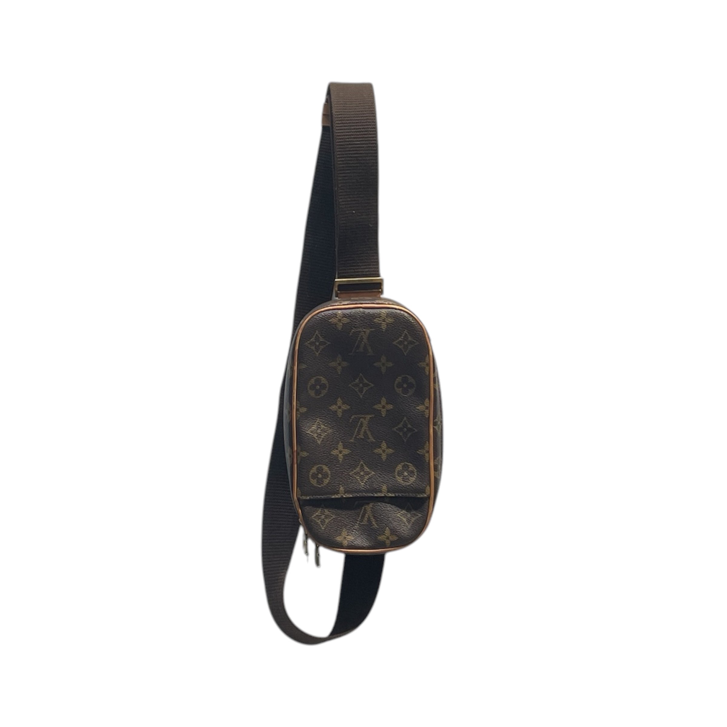 LOUIS VUITTON/Cross Body Bag/Monogram/Leather/BRW/pochette view 1