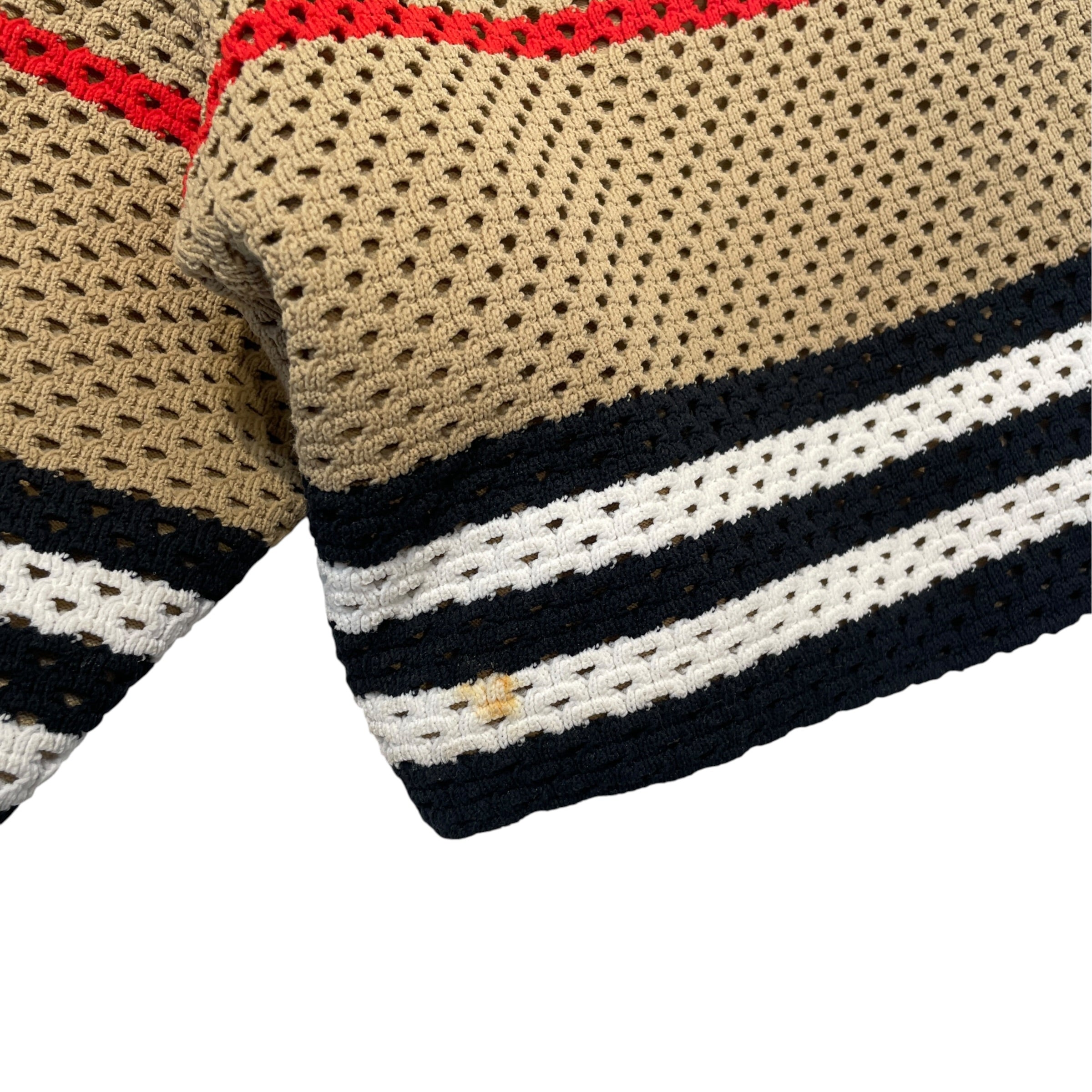BURBERRY/Shorts/S/Cotton/BRW/Stripe/Perferated Woven Shorts view 3