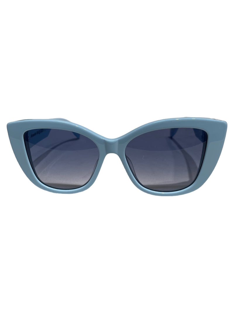 Alexander McQueen/Sunglasses/Celluloid/BLU/wideframe glass