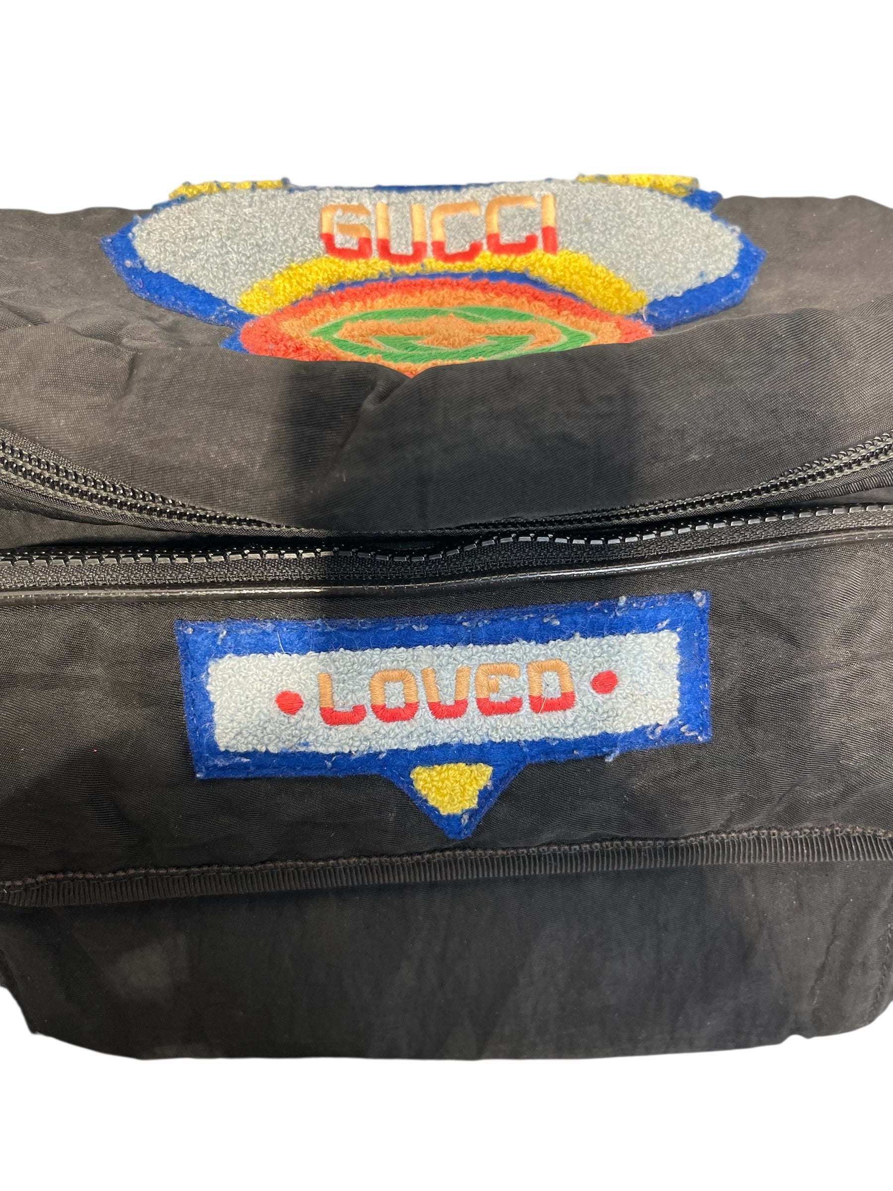 GUCCI/Fanny Pack/OS/Graphic/Polyester/BLK/80'S PATCH BAG view 3