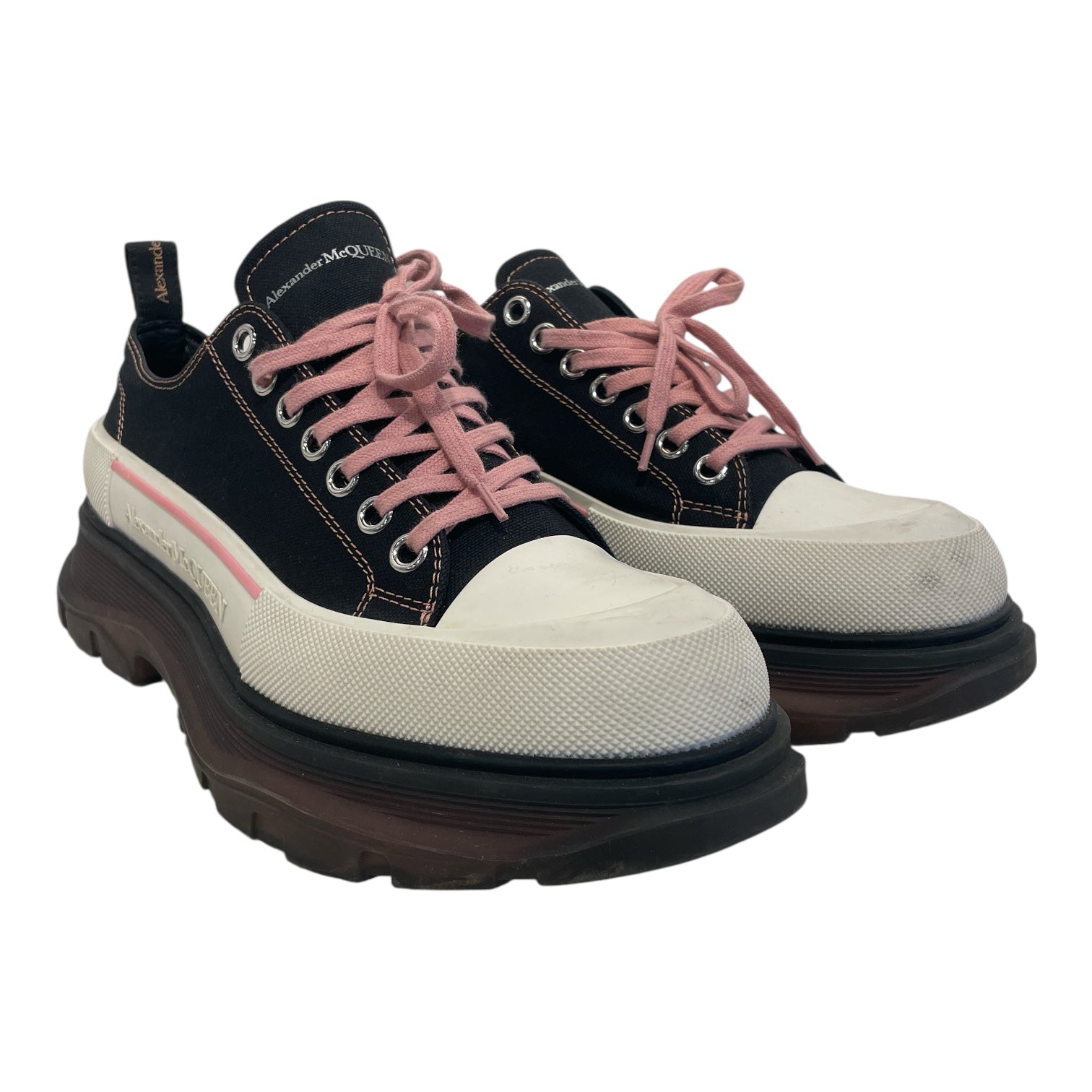 Alexander McQueen/Low-Sneakers/US 11/Cotton/BLK/ view 1