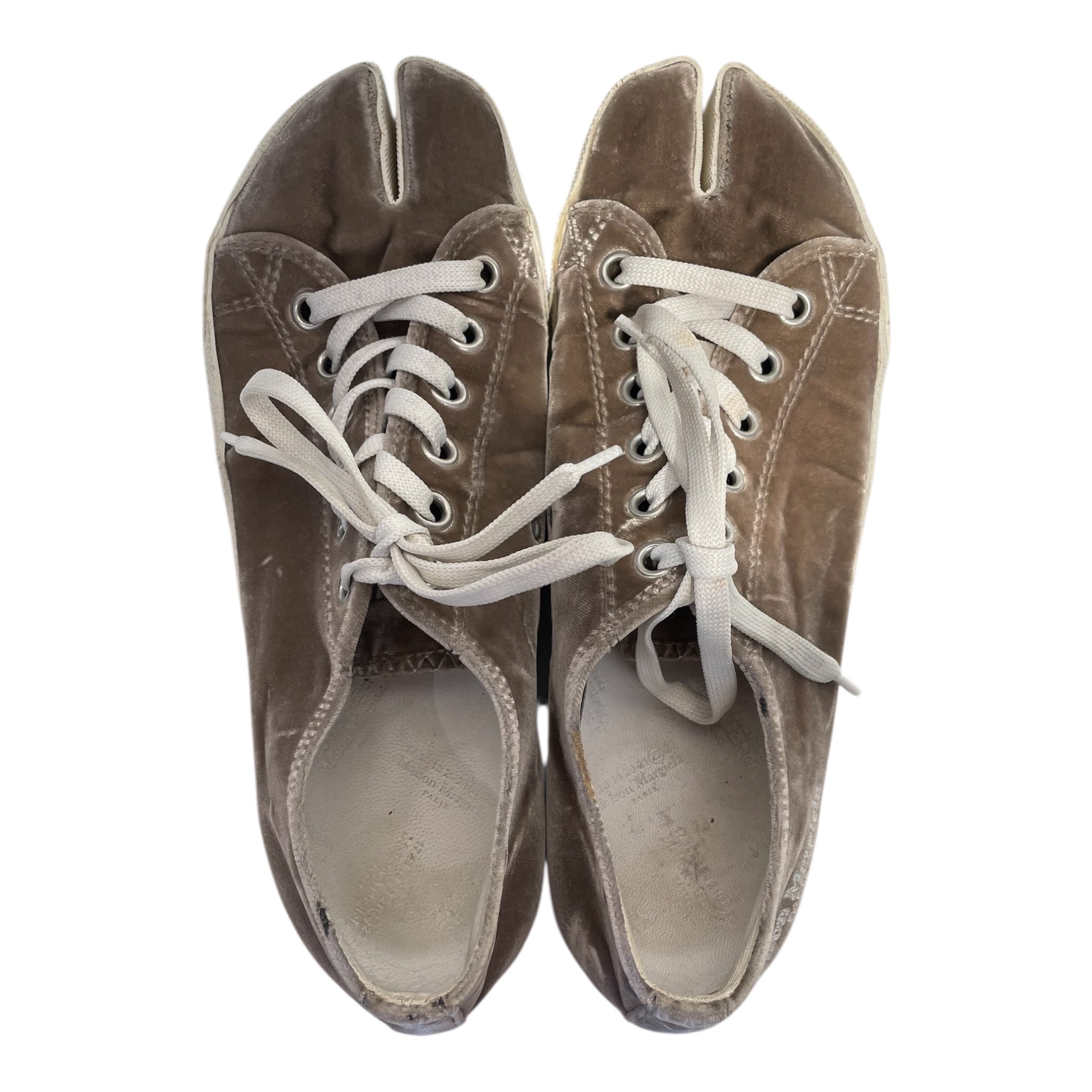 Martin Margiela/Low-Sneakers/EU 41/Suede/BEG/felt tabi sneakers view 3