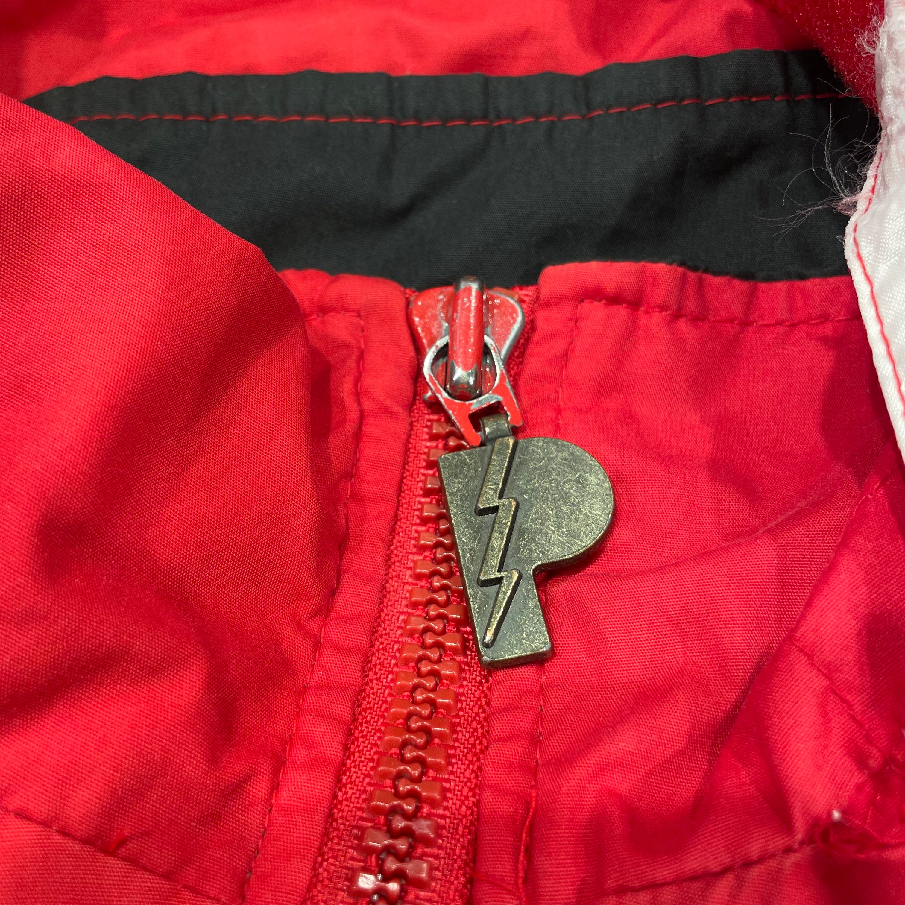 Vintage/Windbreaker/M/Nylon/RED/Chicago Bull Pro Layer Windbreaker view 6