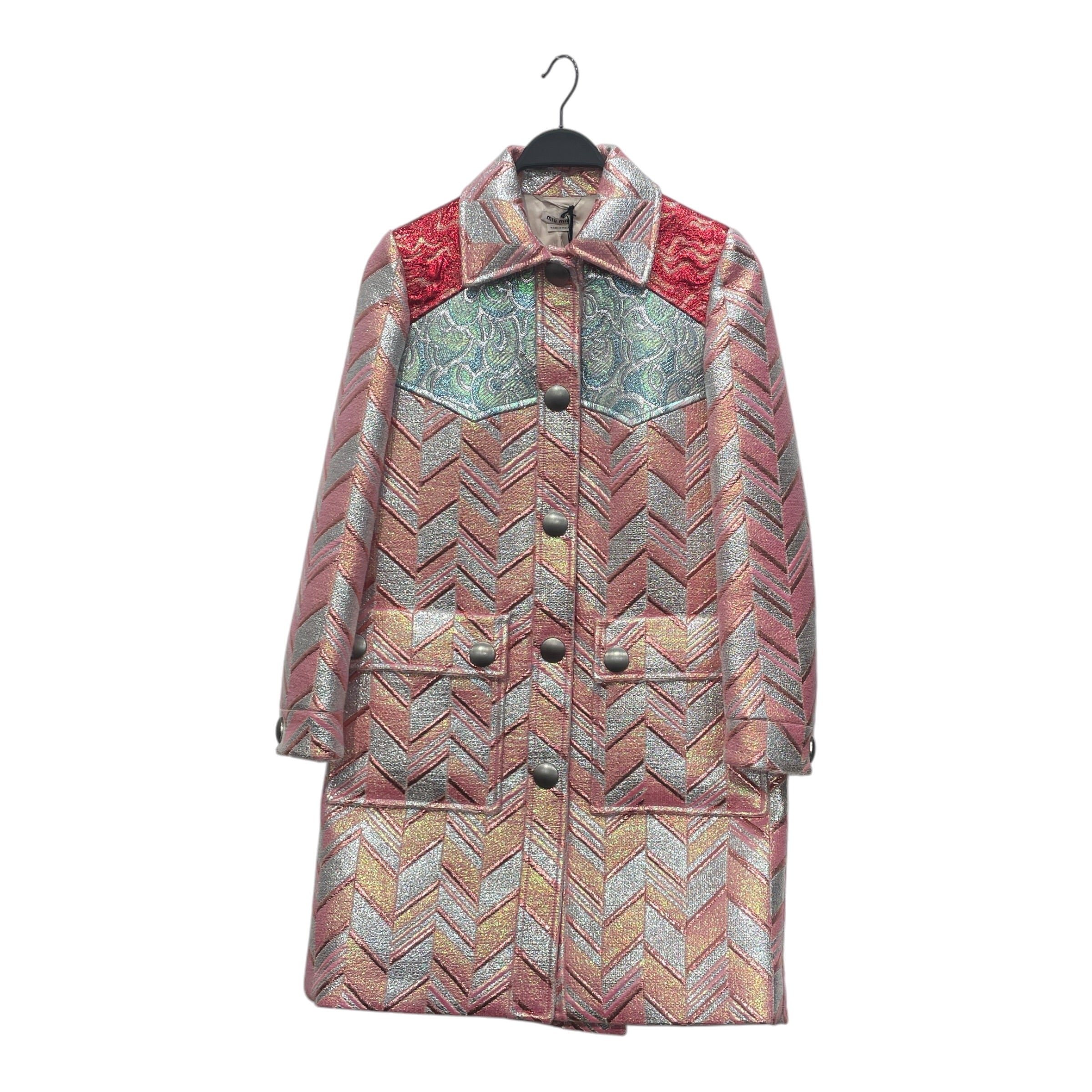 MIU MIU/Tailored Jkt/38/All Over Print/MLT/Double Breasted/SPARKLY/ RUNWAY PIECE view 1