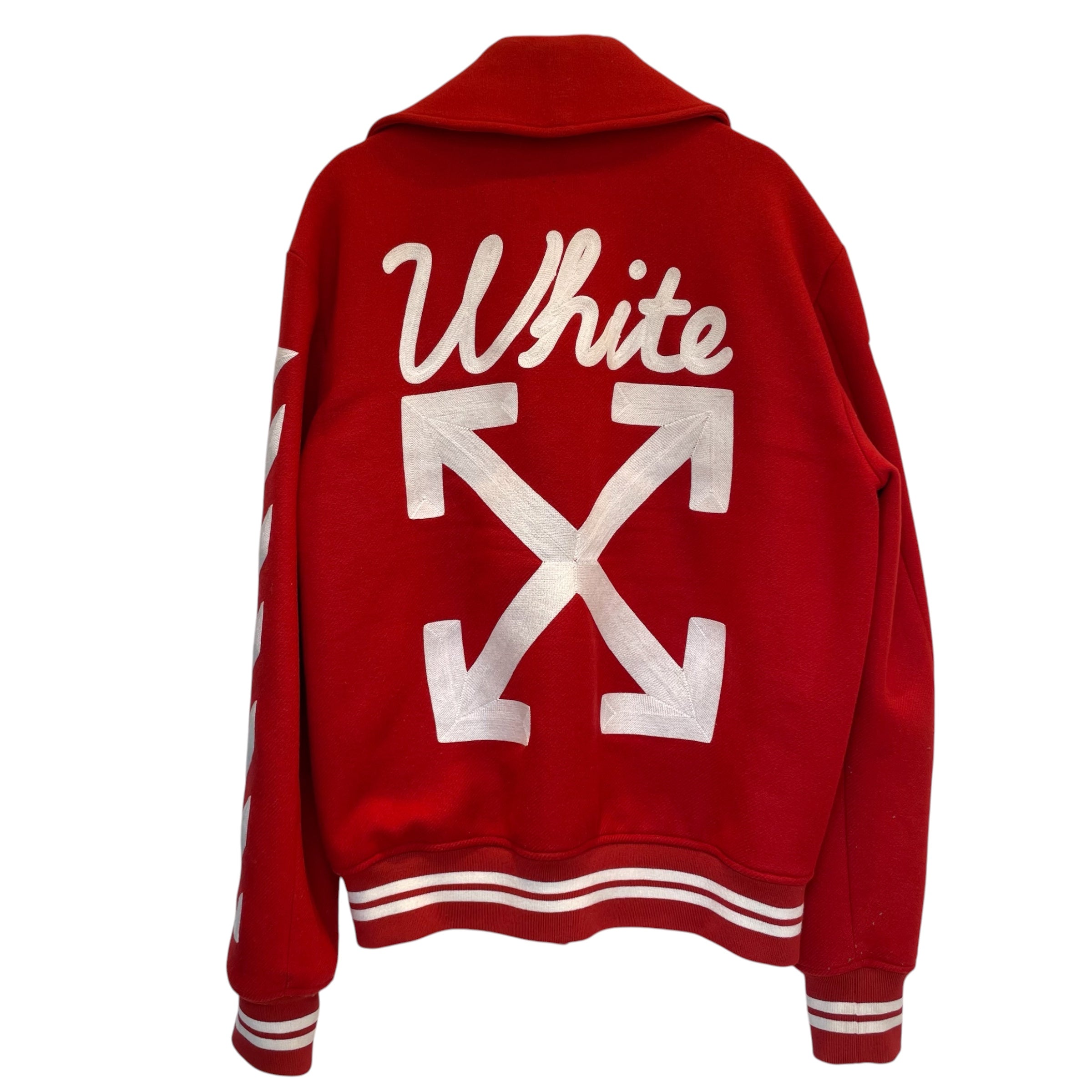 OFF-WHITE/Jacket/S/Cotton/RED/2016 varsity jacket/W/winter view 2