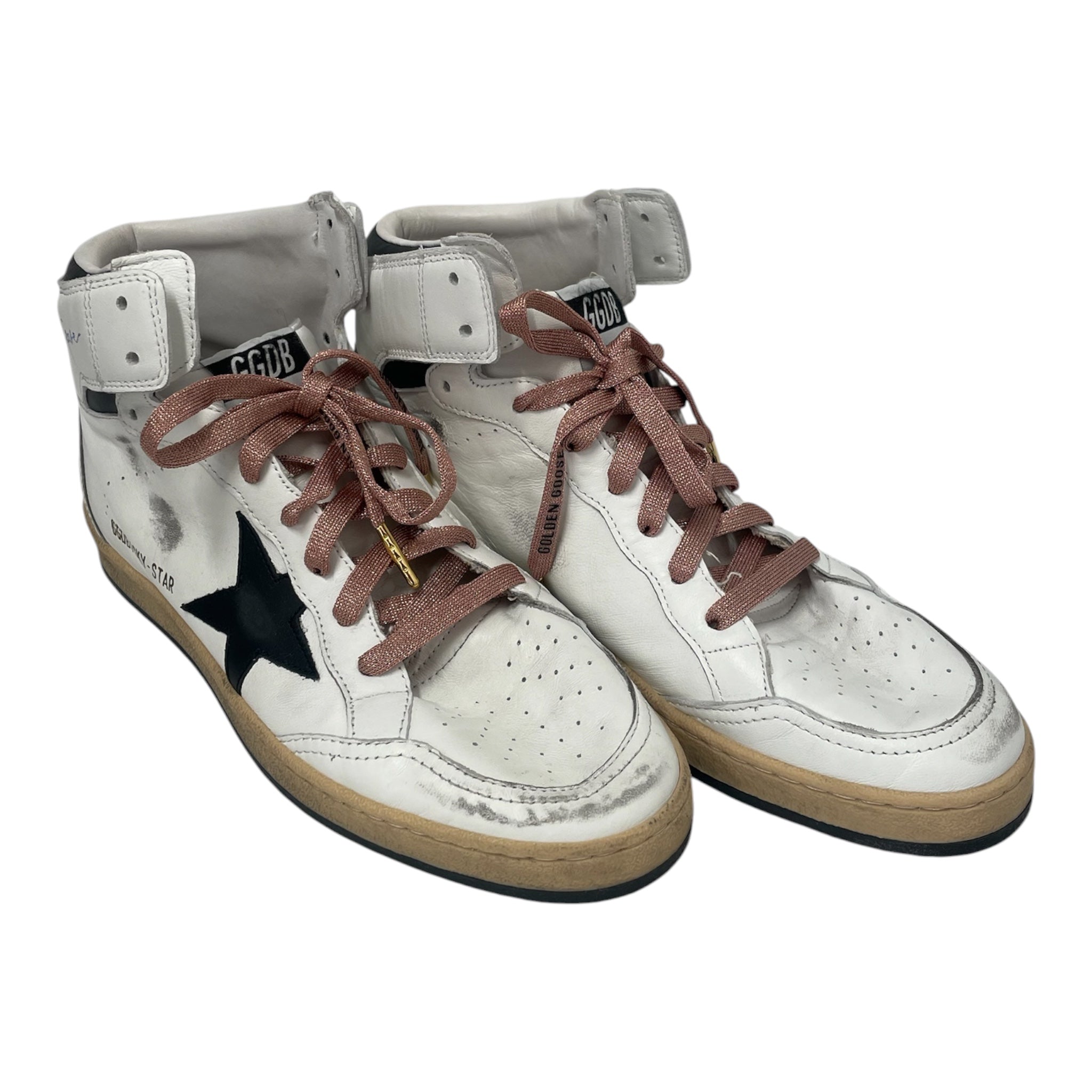 GOLDEN GOOSE/Hi-Sneakers/US 9/Graphic/Leather/WHT/SKYSTAR view 1