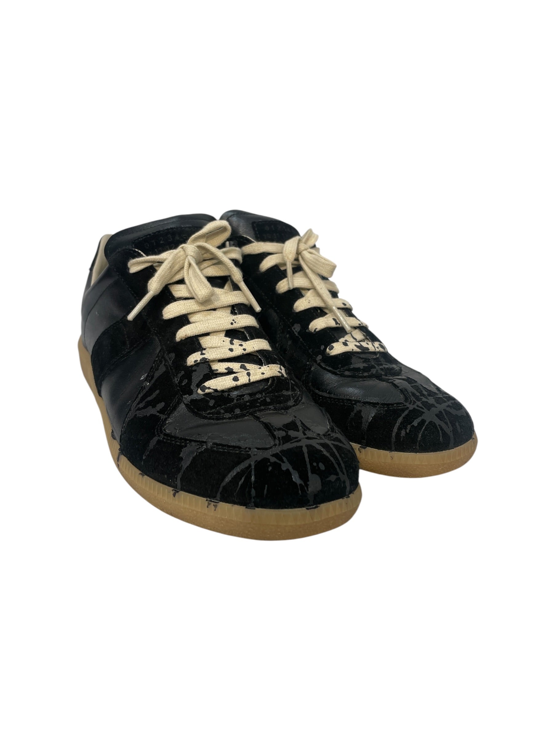 Maison Margiela/Low-Sneakers/EU 43/Suede/BLK/ view 1