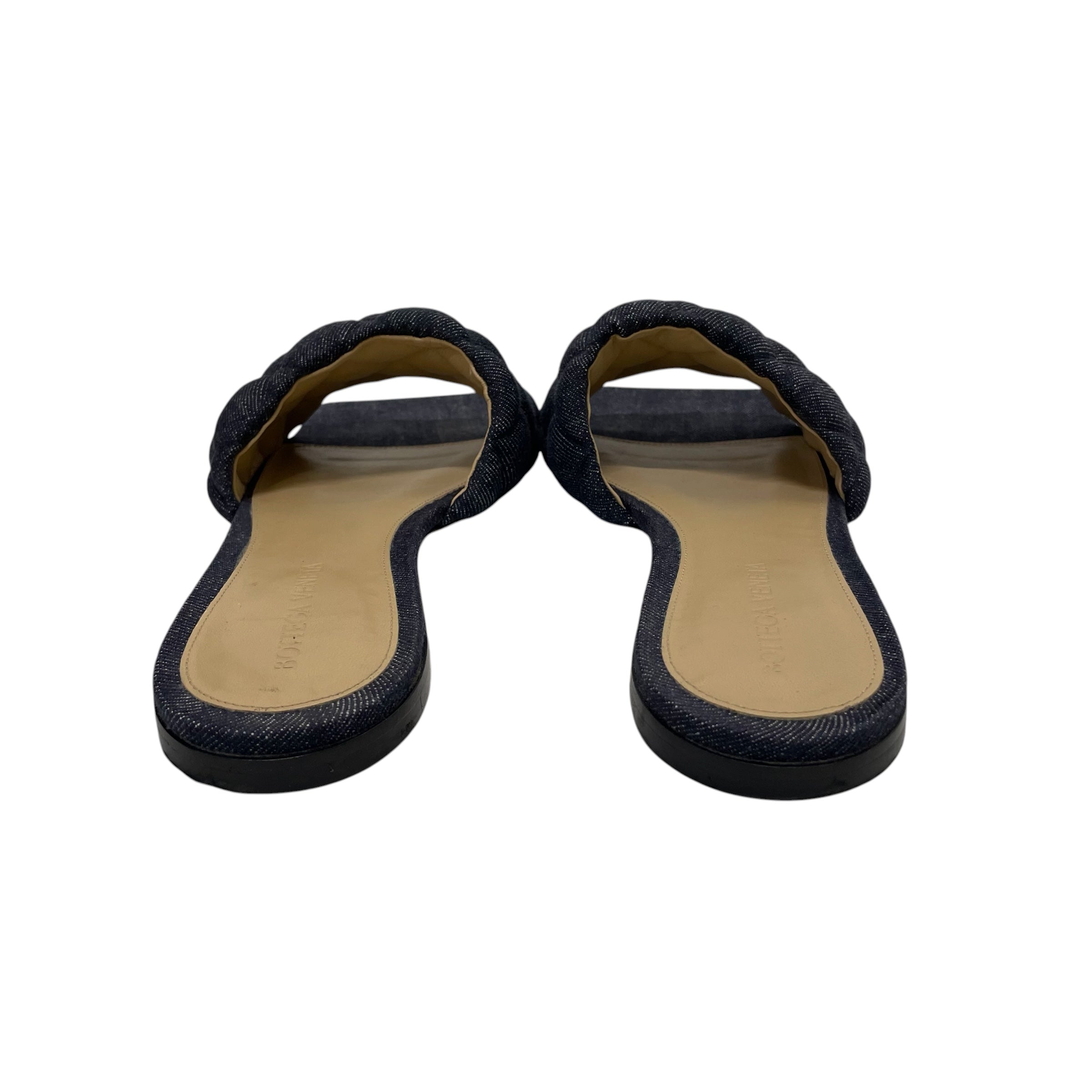 BOTTEGA VENETA/Sandals/EU 38/Denim/IDG/PADDED CLOTH MULES view 4