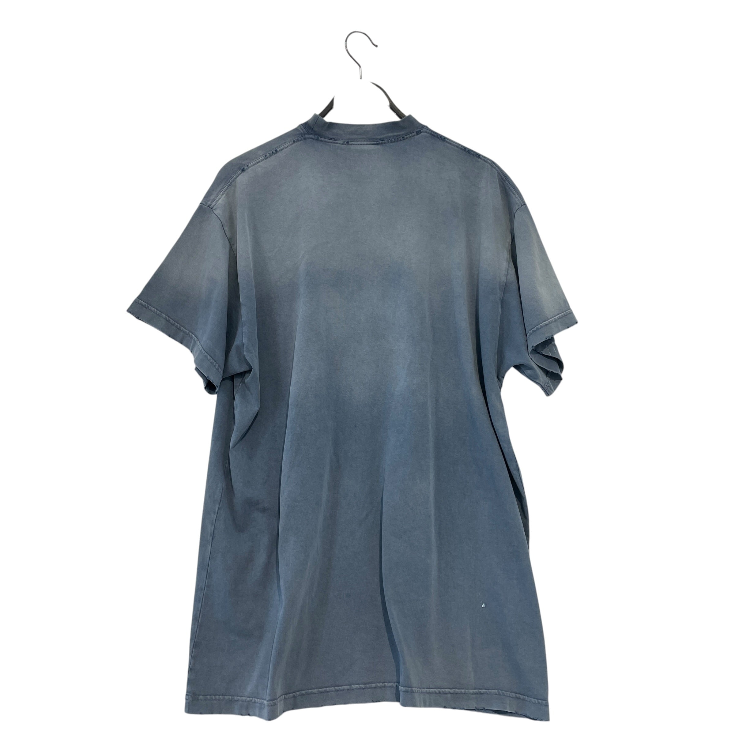 BALENCIAGA/T-Shirt/LG/Cotton/BLU/Eiffel Tower view 2