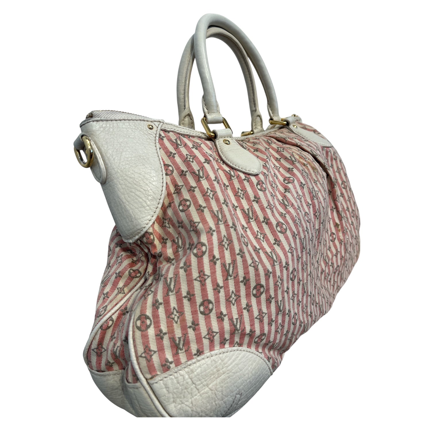 LOUIS VUITTON/Hand Bag/Stripe/PNK/croisette marina GM bag view 4