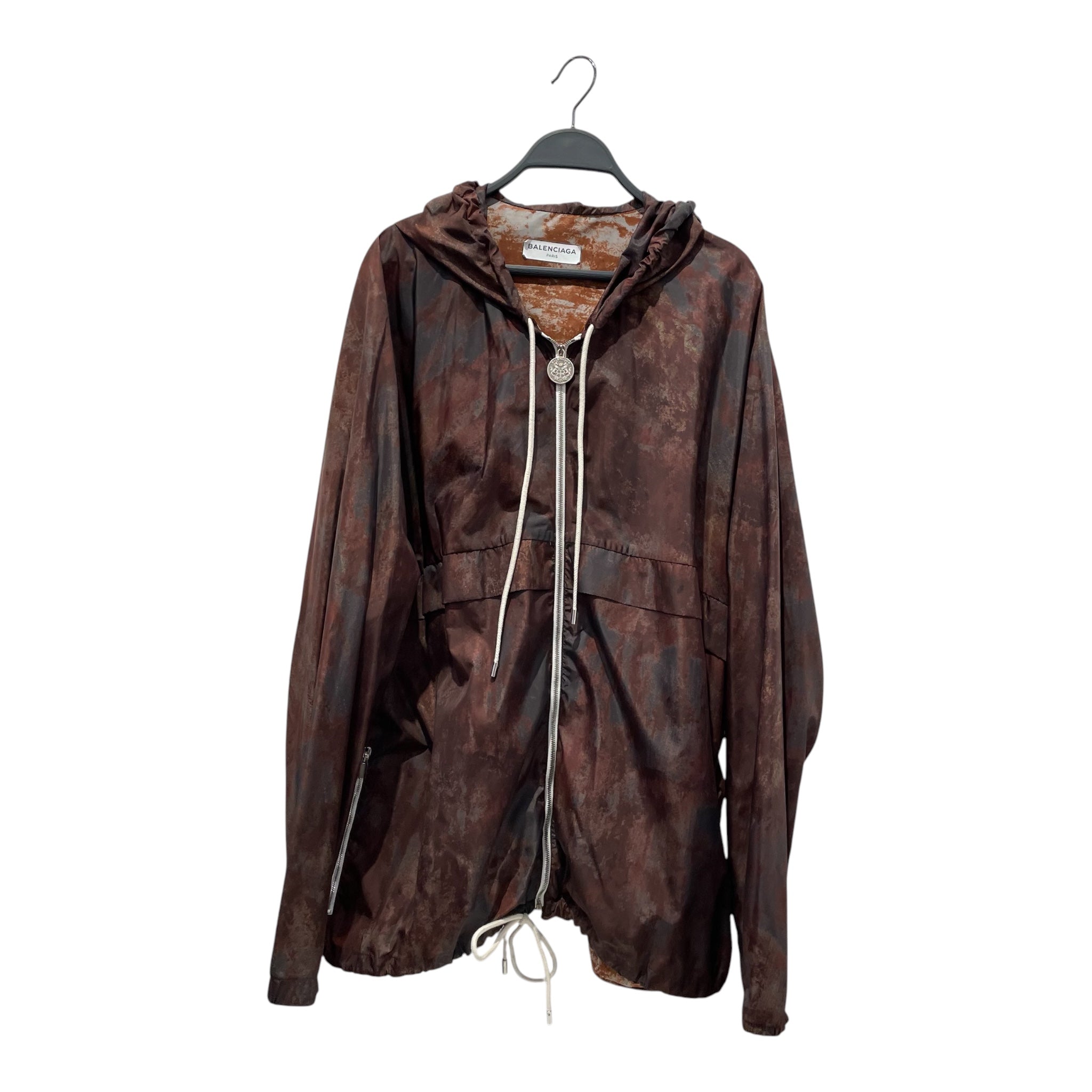BALENCIAGA/Windbreaker/52/Nylon/BRW/rust windbraker ziper charm view 1