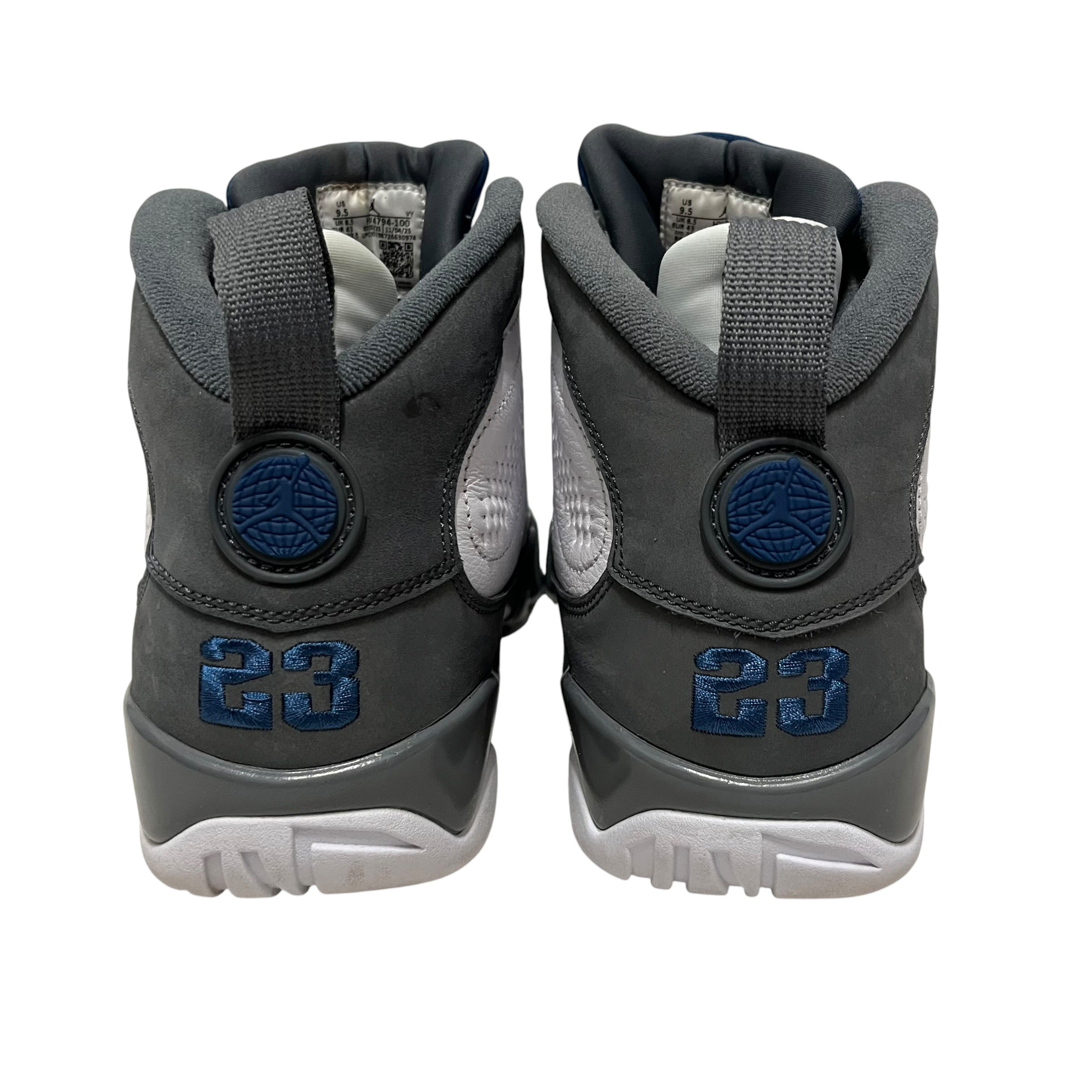 JORDAN BRAND/Hi-Sneakers/US 9.5/WHT/flint 9s view 3