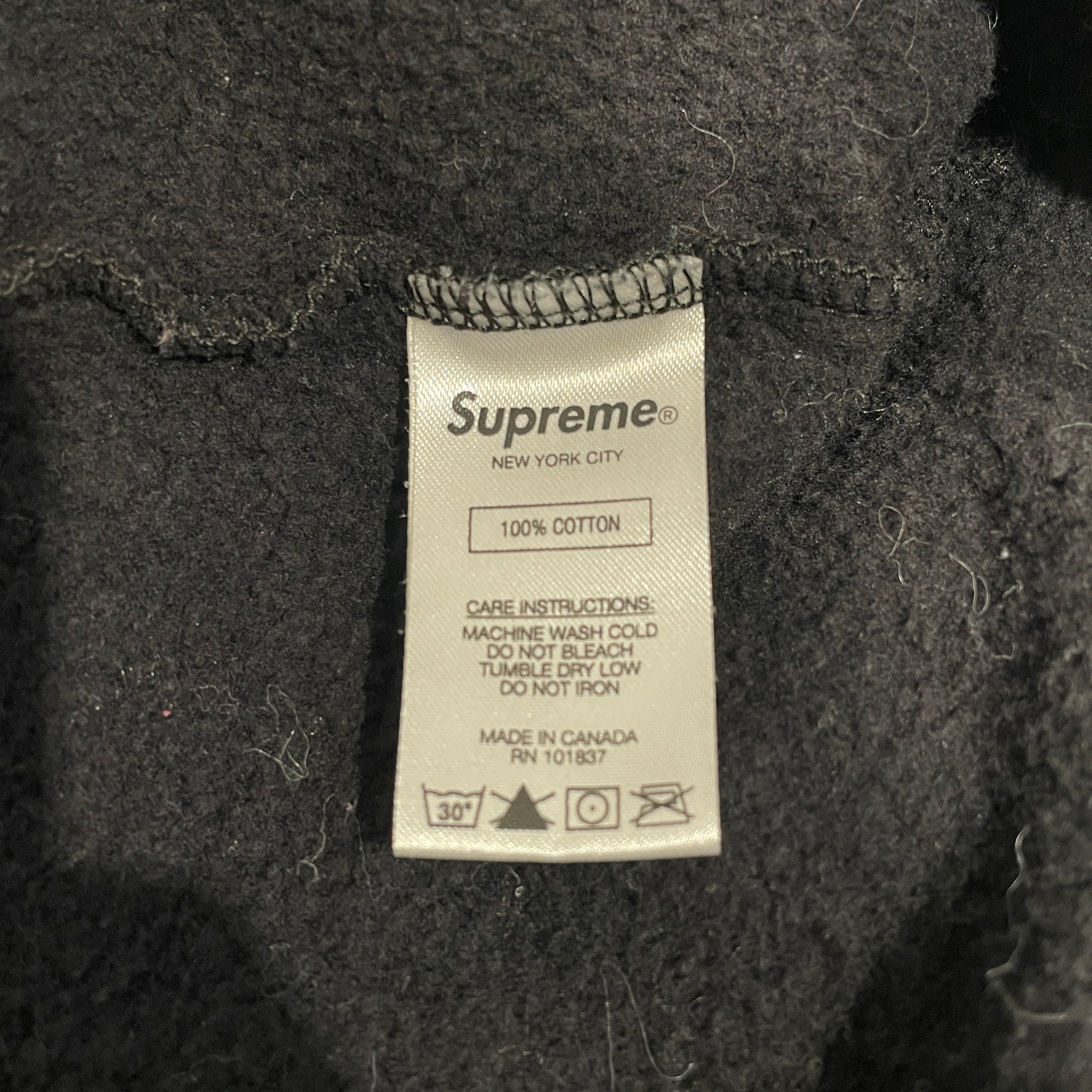 Supreme/Hoodie/M/Graphic/Cotton/BLK/ view 4