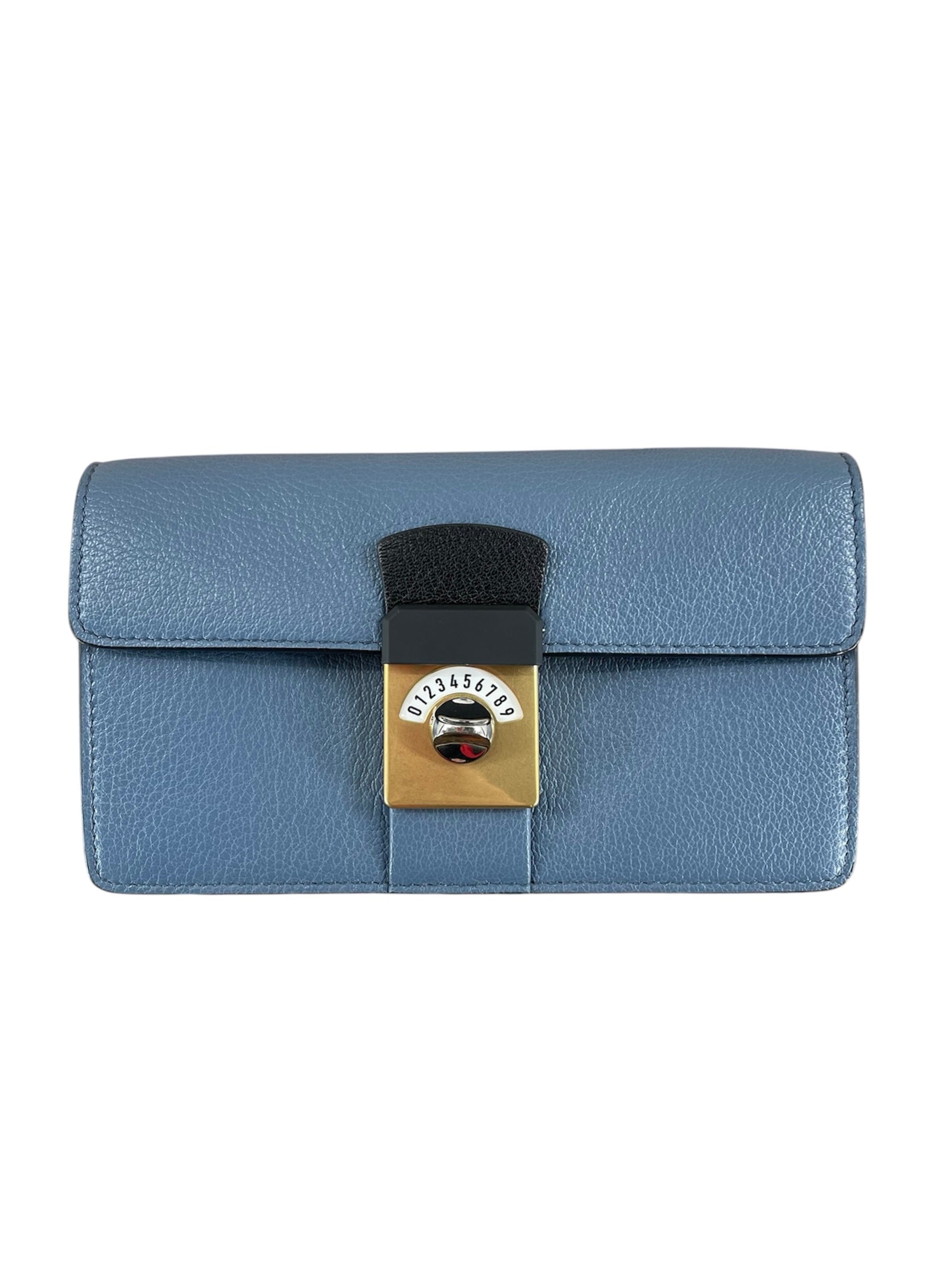 Maison Margiela/Clutch Bag/Leather/MLT/BLUE/WHITE LOCK BAG view 1