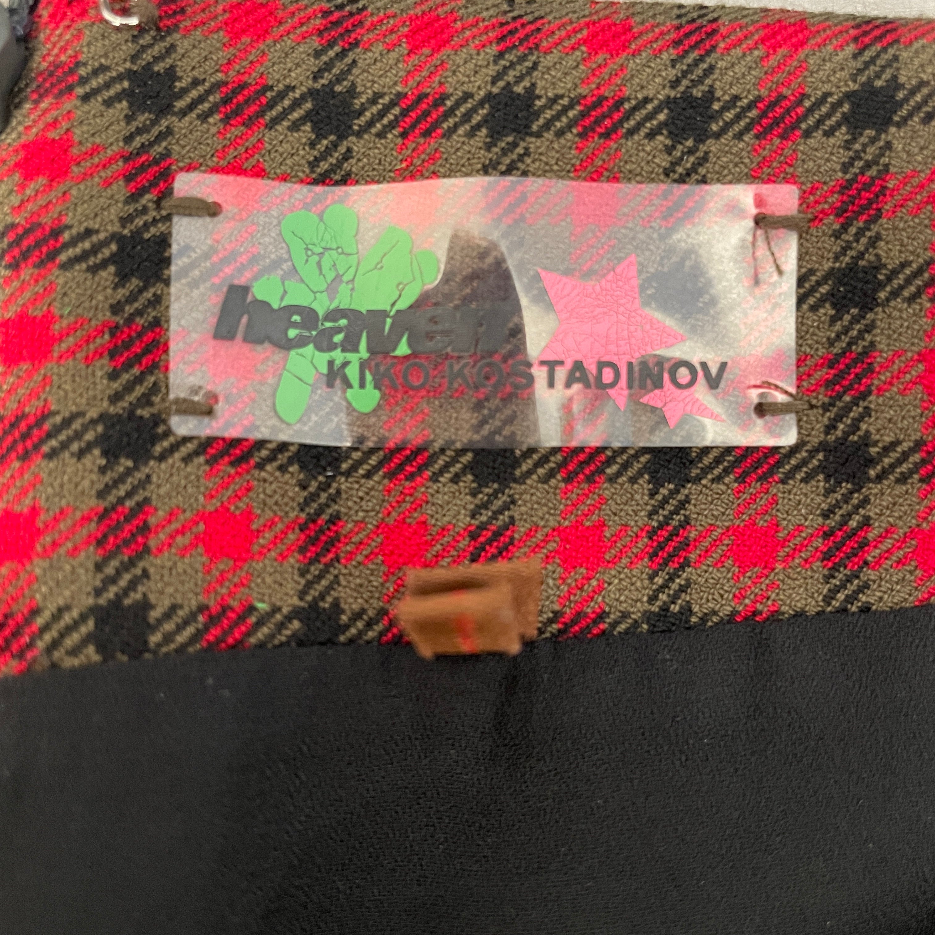 Kiko Kostadinov/Heaven By Marc Jacobs/Skirt/S/Plaid/Cotton/RED/RUCHED MINI SKIRT view 3