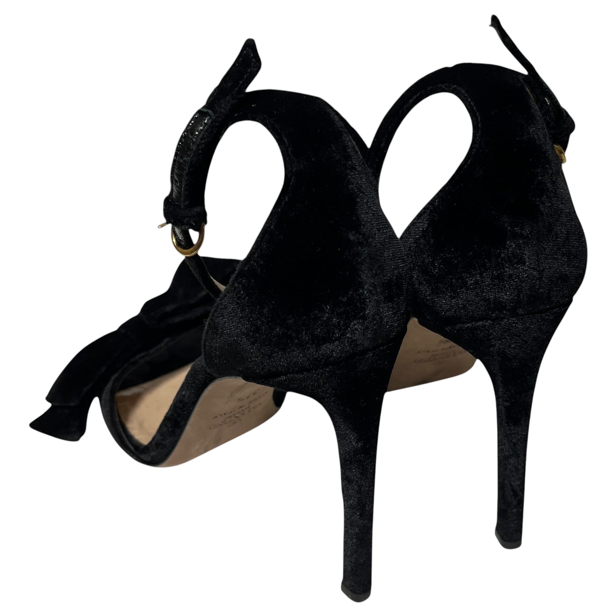 VALENTINO/Heels/US 8.5/Suede/BLK/Bow Heels view 2
