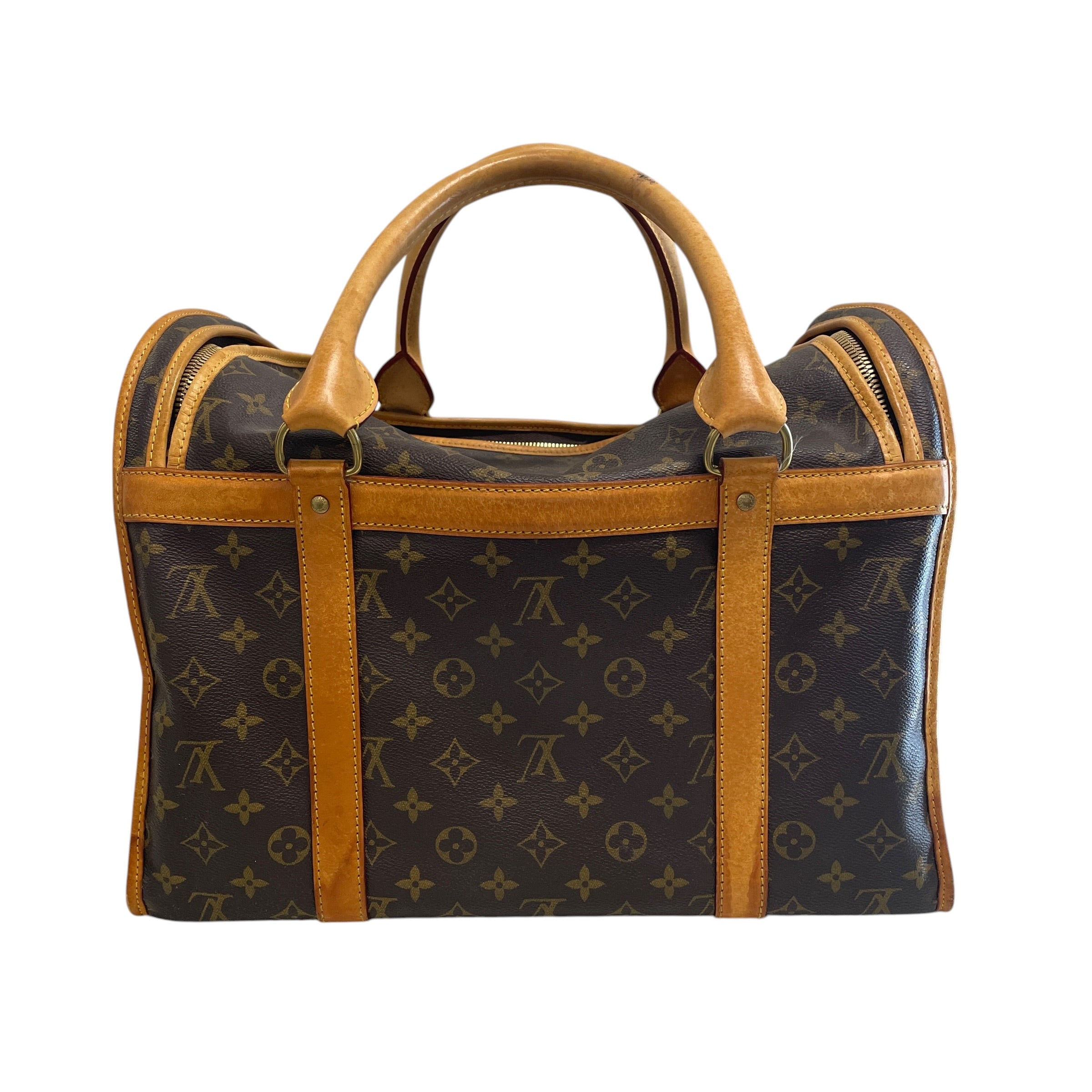 LOUIS VUITTON/Luggage/Monogram/Leather/BRW/DOG CARRIER/ SMALL/ 89T6 view 1