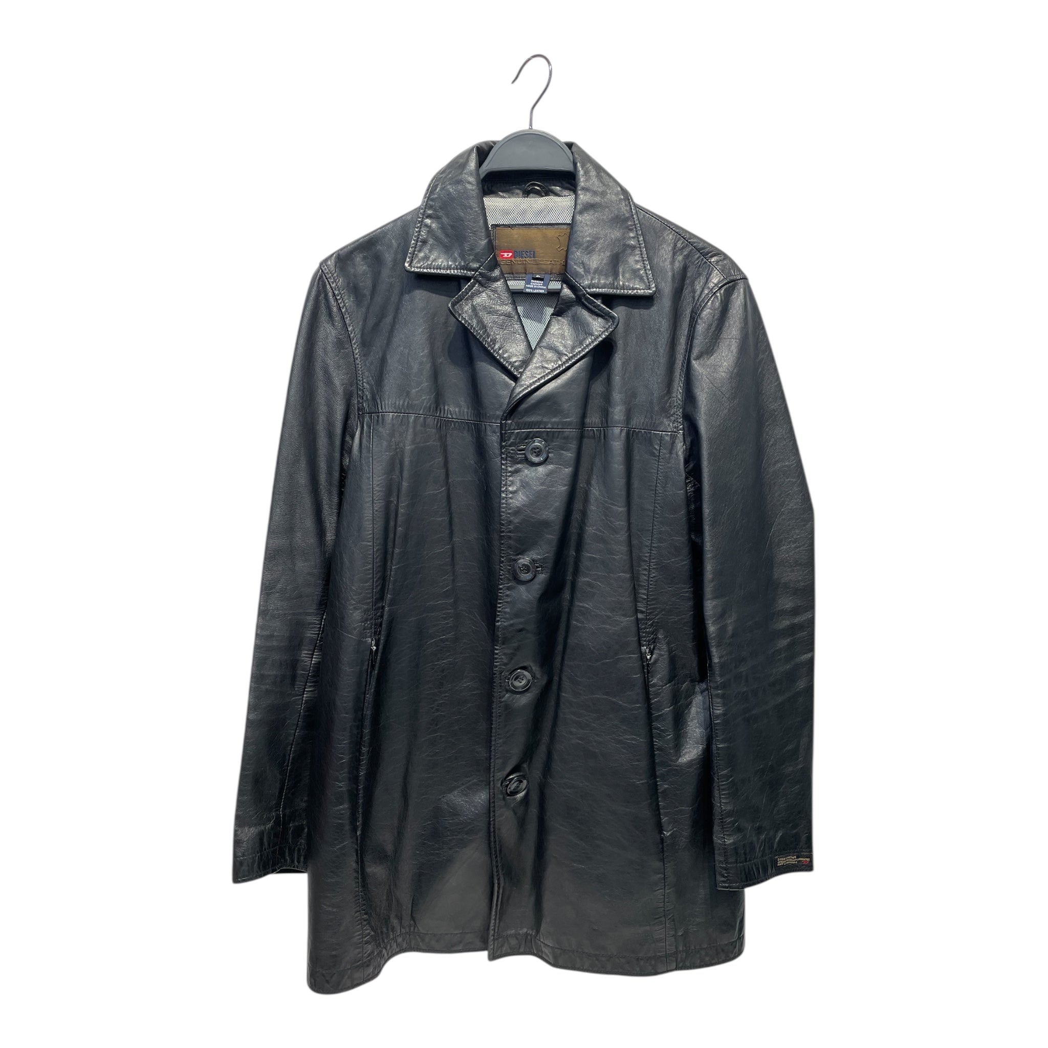 DIESEL/Leather Jkt/L/Leather/BLK/ view 1
