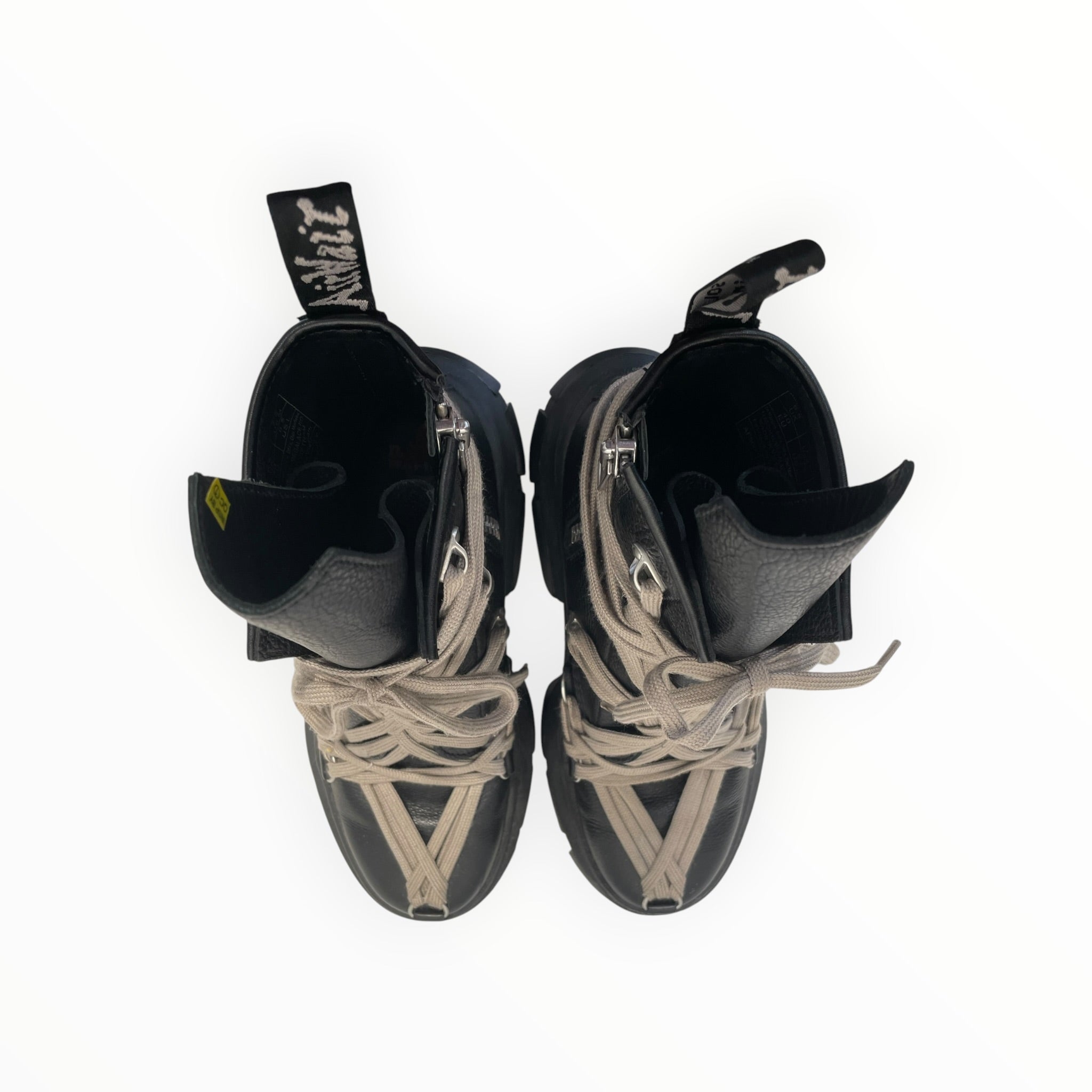 Dr.Martens/Rick Owens/Boots/US 8.5/Leather/BLK/1460 DMXL MEGALACE view 3