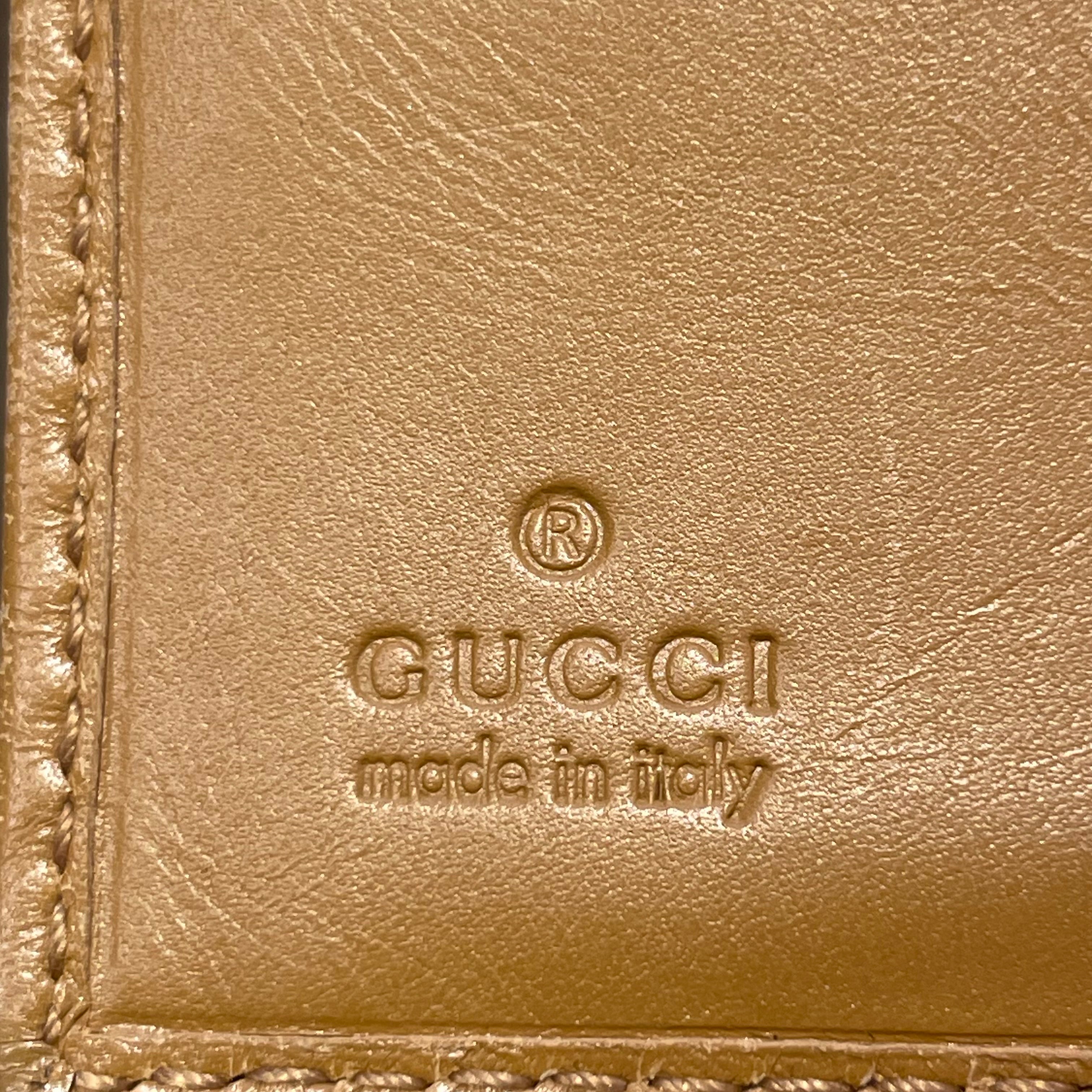 GUCCI/Coin Wallet/Suede/PNK/GOLD BUTTON CLASP view 4