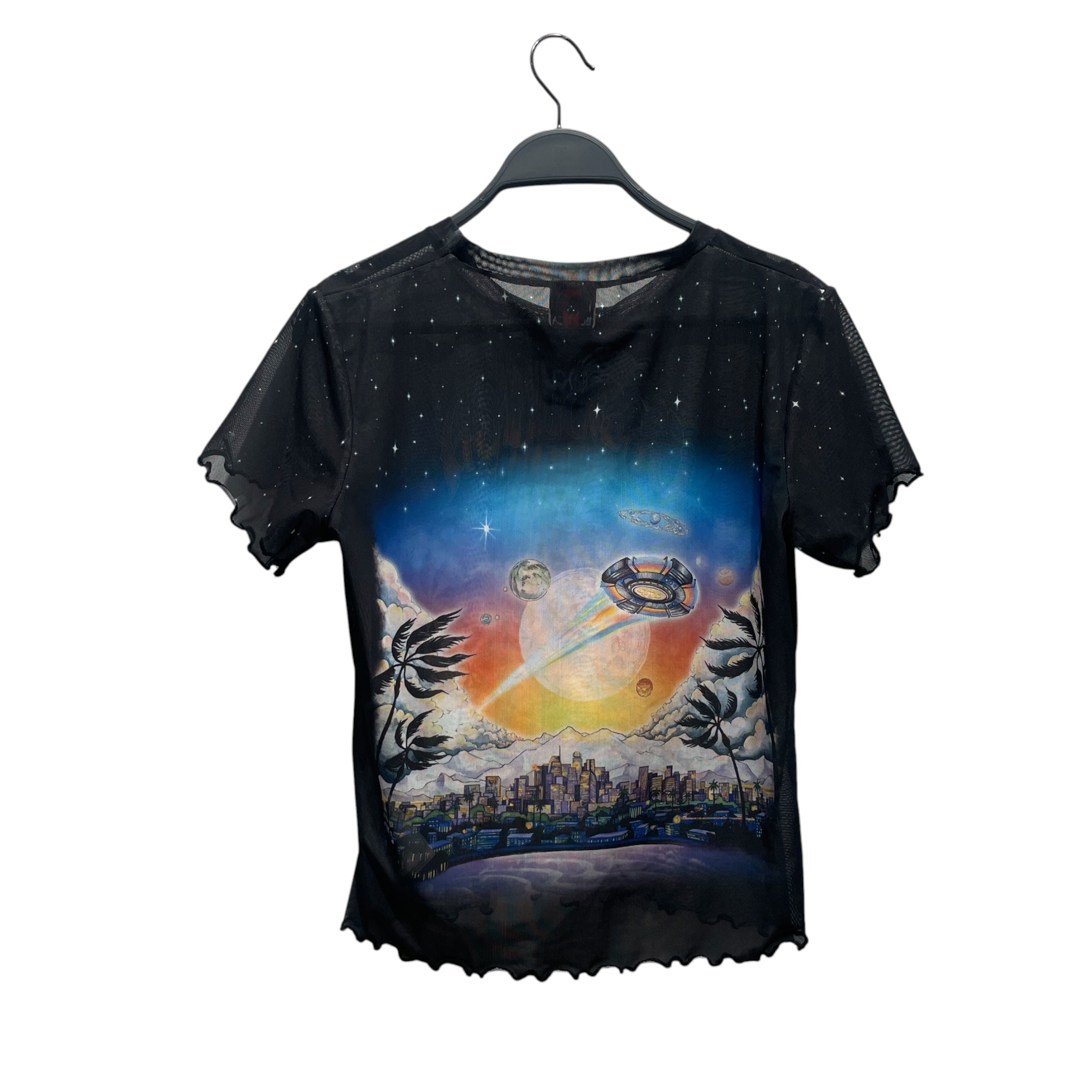 CASABLANCA/T-Shirt/XL/Cotton/BLK/la premonition mesh view 2