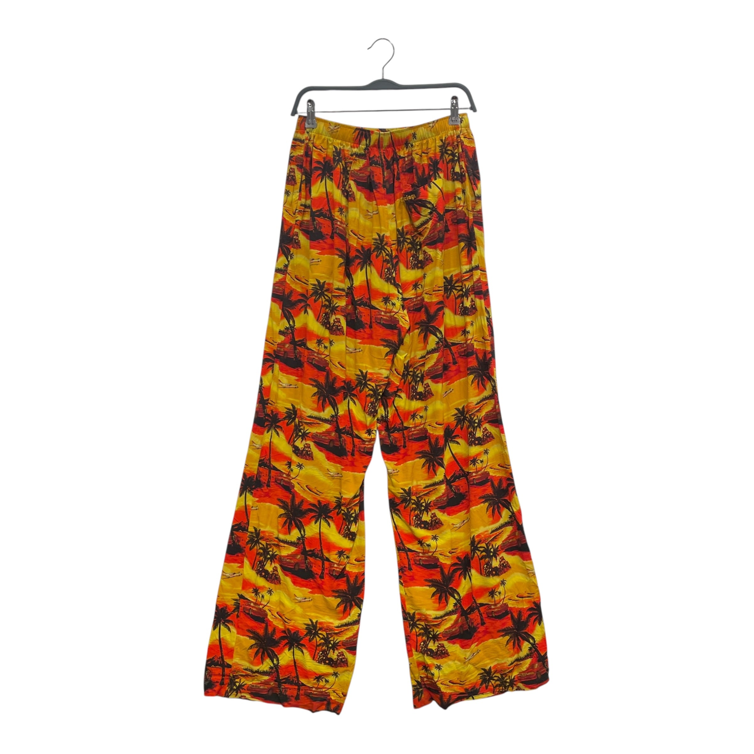 BALENCIAGA/Pants/50/Cotton/ORN/All Over Print/HAWAIIAN PRINT view 2