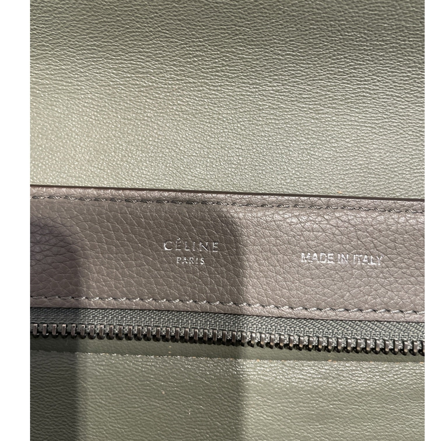 CELINE/Hand Bag/Leather/GRY/Trapeze Bag view 4
