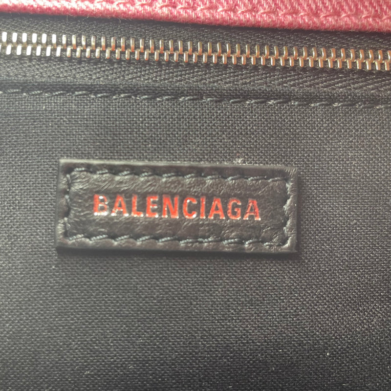 BALENCIAGA/Hand Bag/Denim/PNK/HOUR GLASS DENIM