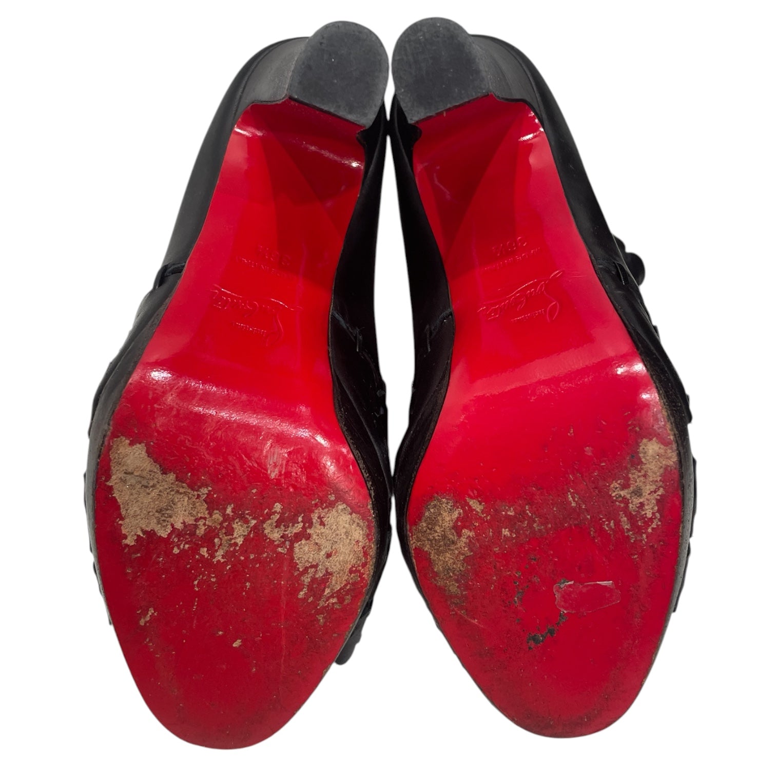 Christian Louboutin/Heels/EU 36.5/Leather/BLK/Open-Toe/ view 5