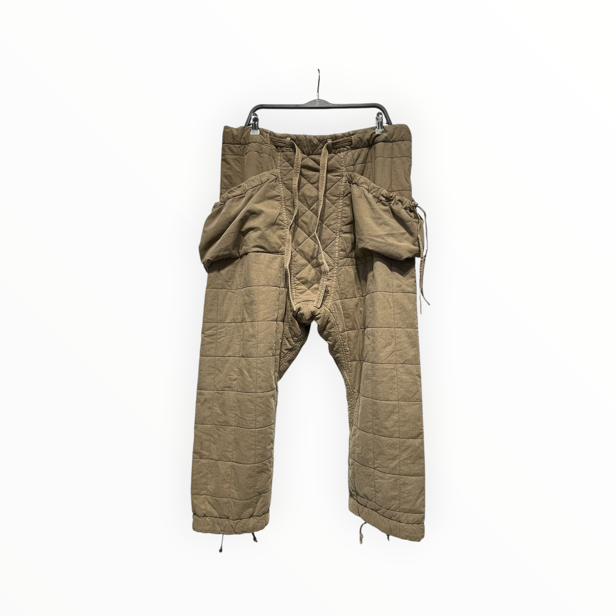snow peak/Pants/XL/Cotton/KHK/QUILTED W/TIE DETAILS view 1