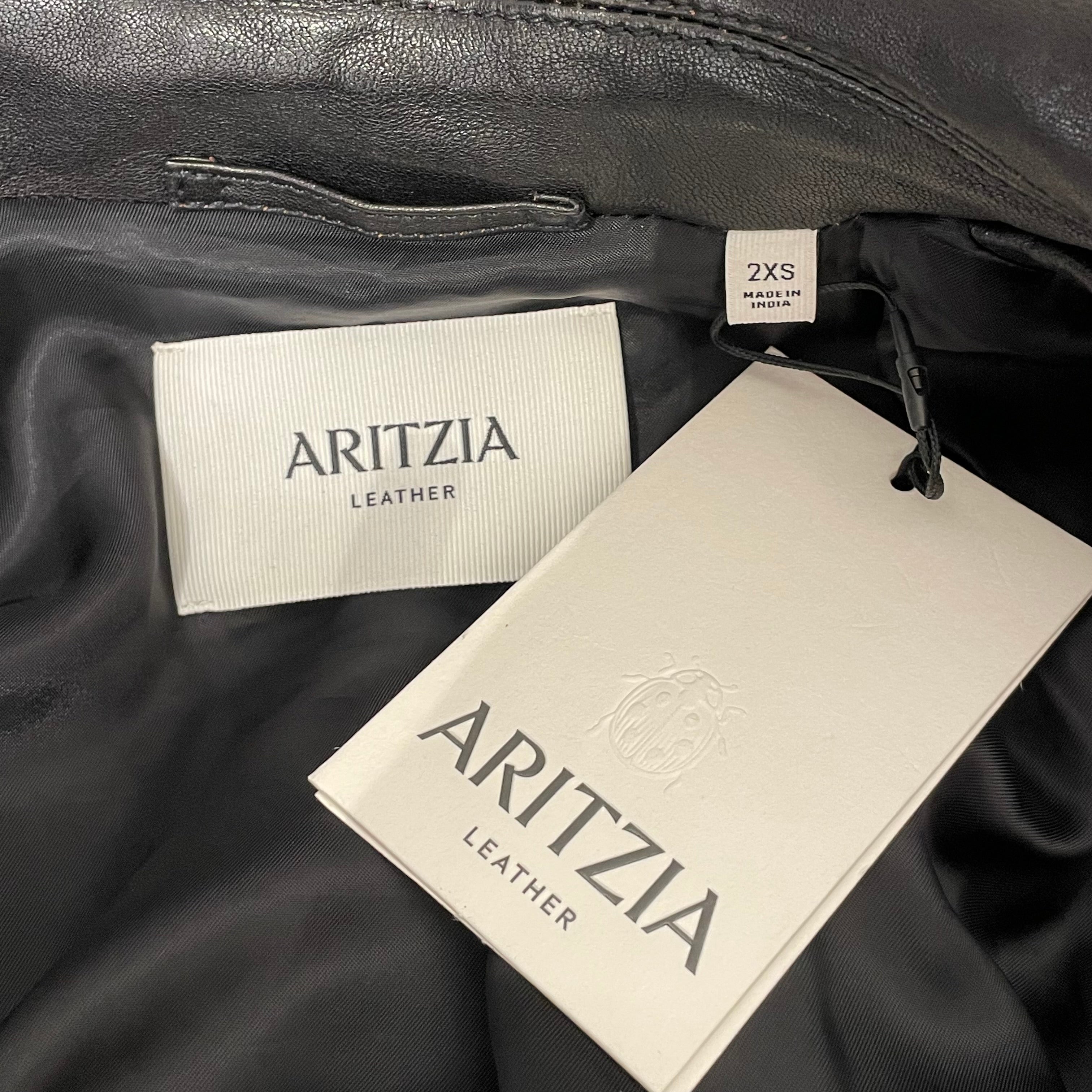 ARITZIA/Leather Jkt/XXS/Leather/BLK/NADINE view 3