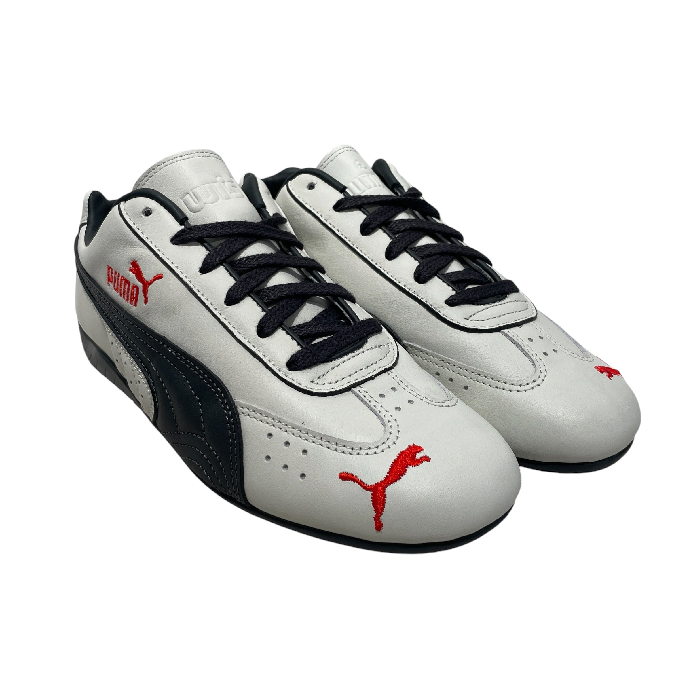 PUMA/Low-Sneakers/US 7.5/Leather/WHT/ view 1