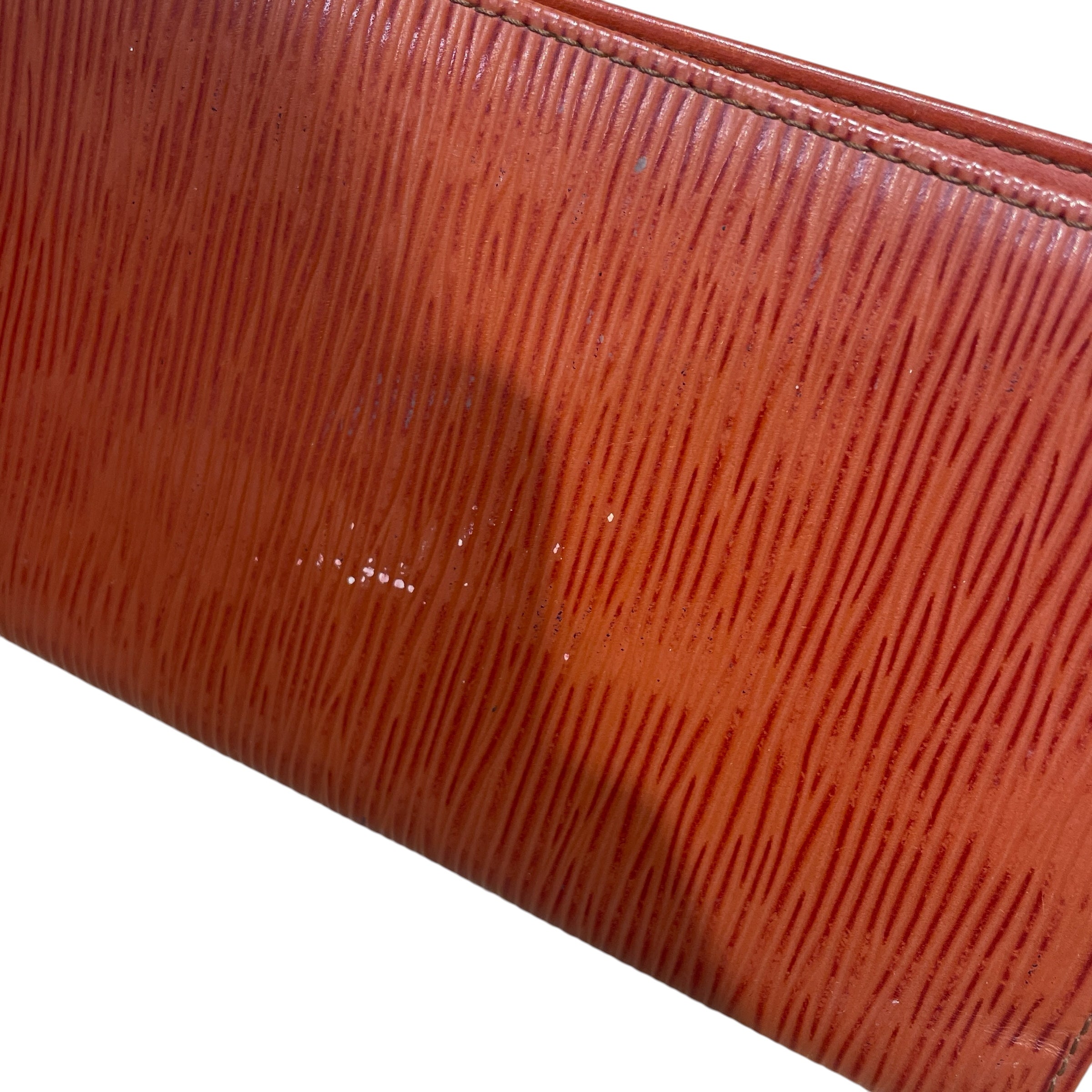 LOUIS VUITTON/Long Wallet/Stripe/Leather/ORN/L's/Epi Brazza view 4