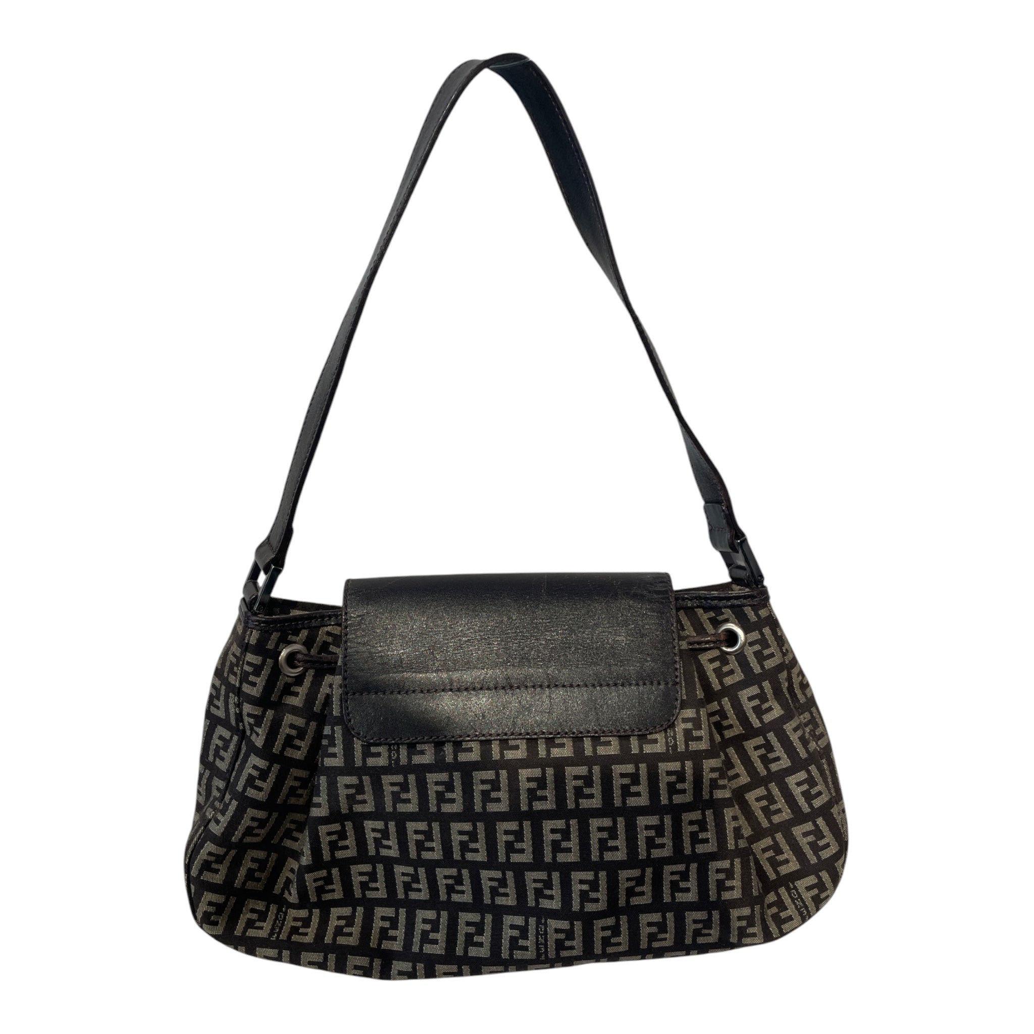 FENDI/Bag/Monogram/Cotton/BRW/ZUCCHINO DRAWSTRING view 2