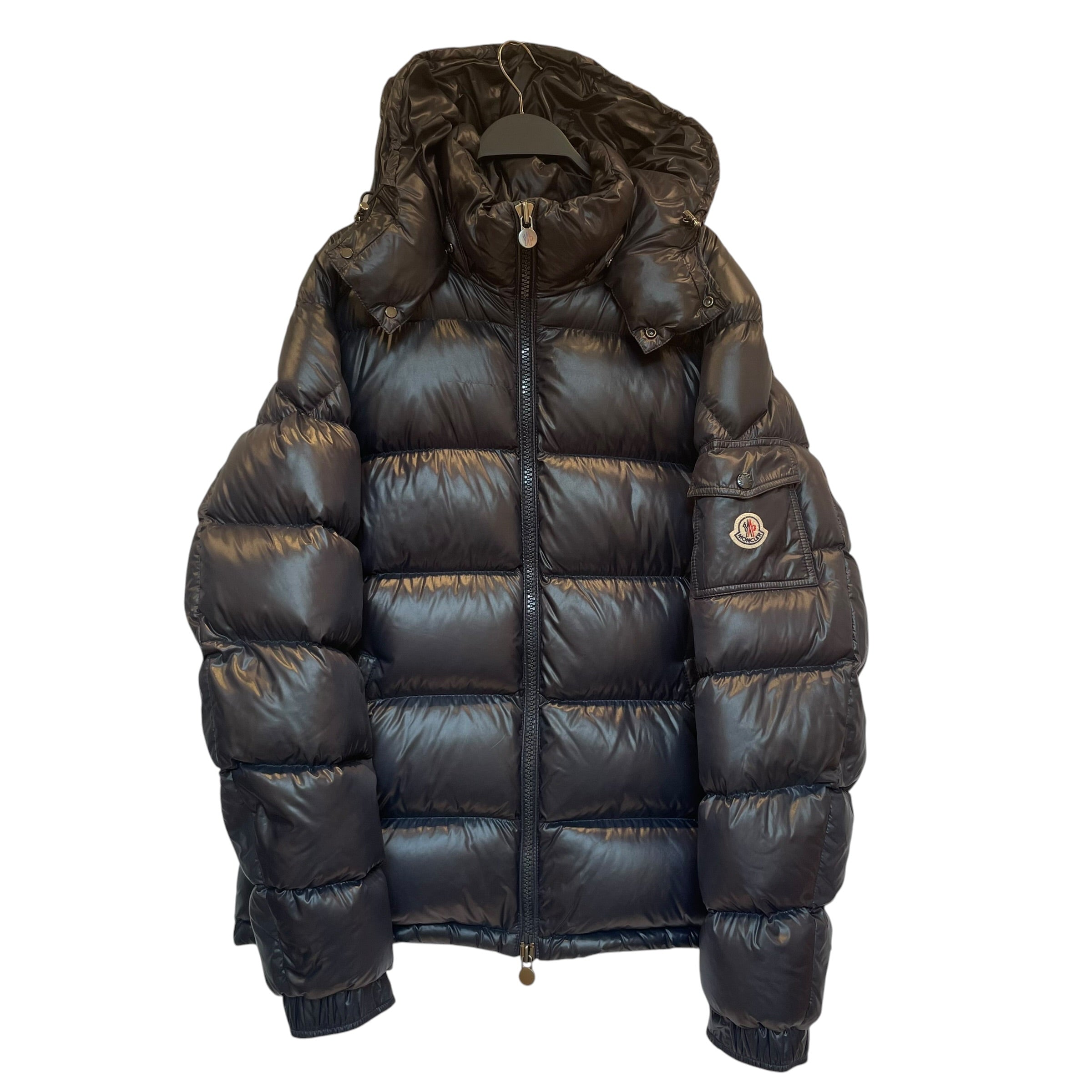 MONCLER/Zip Up Hoodie/6/NVY/easy to wash/gunmetal zipper/b view 1