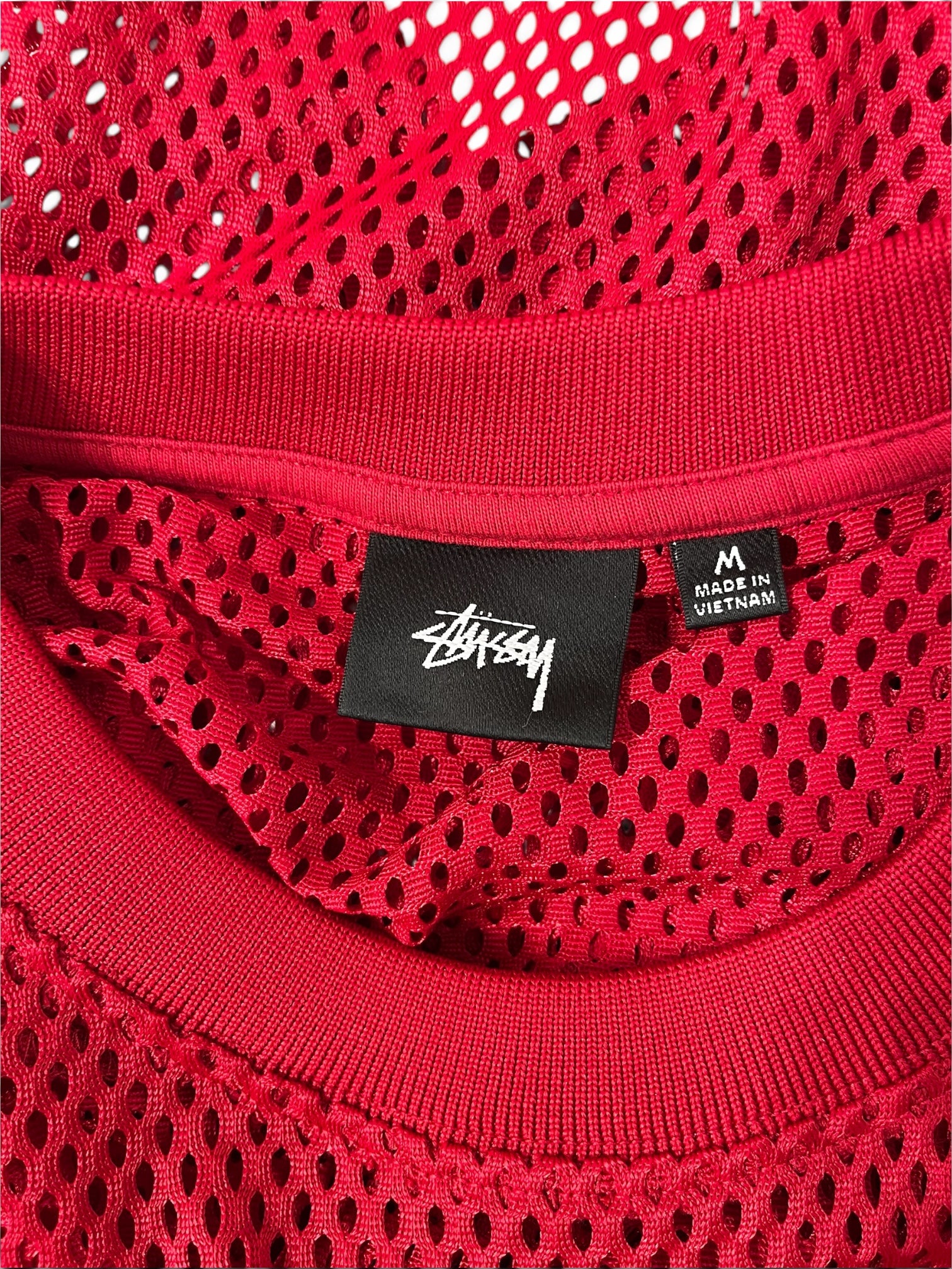 STUSSY/T-Shirt/M/Polyester/RED/SPORT JERSEY view 3