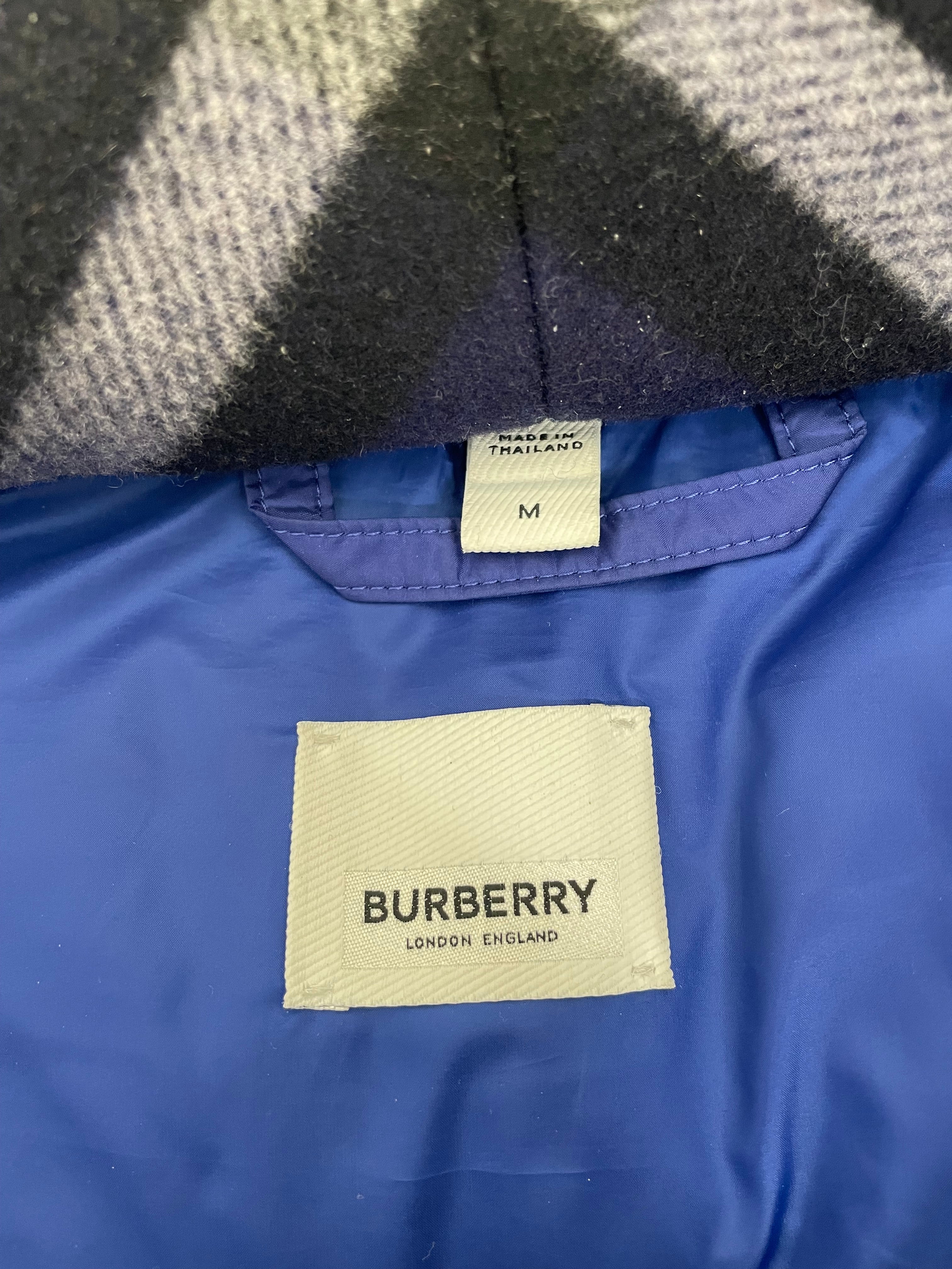 BURBERRY/Puffer Jkt/M/Nylon/BLU/Detachable Sleeve Puffer view 4