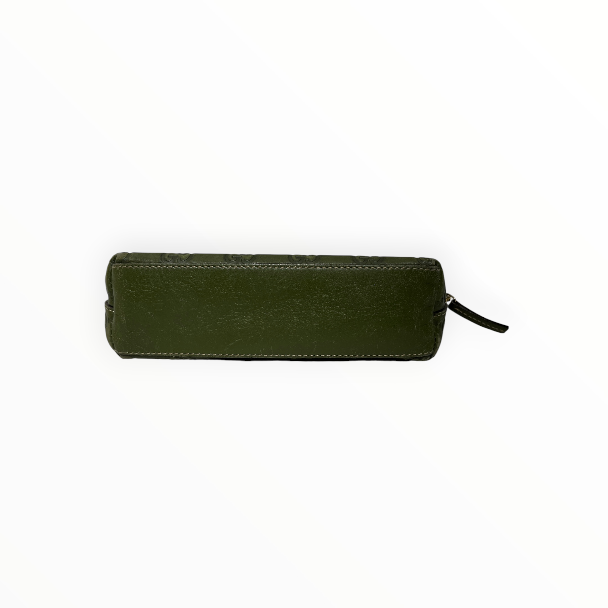 GUCCI/Clutch Bag/Monogram/Leather/GRN/MAKEUP BAG view 3