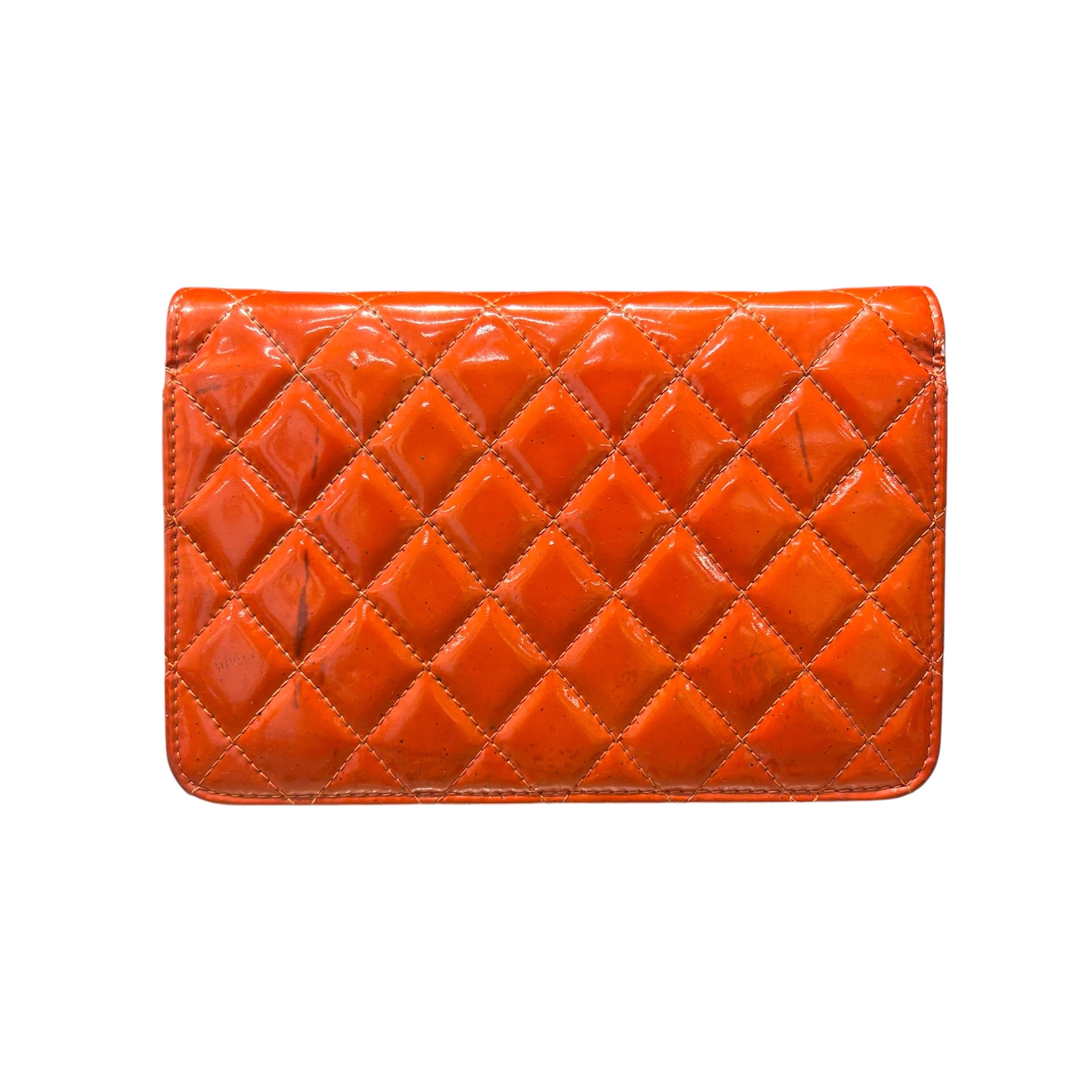 CHANEL/Cross Body Bag/Leather/ORN/BRILLIANT QUILTED WALLET view 2