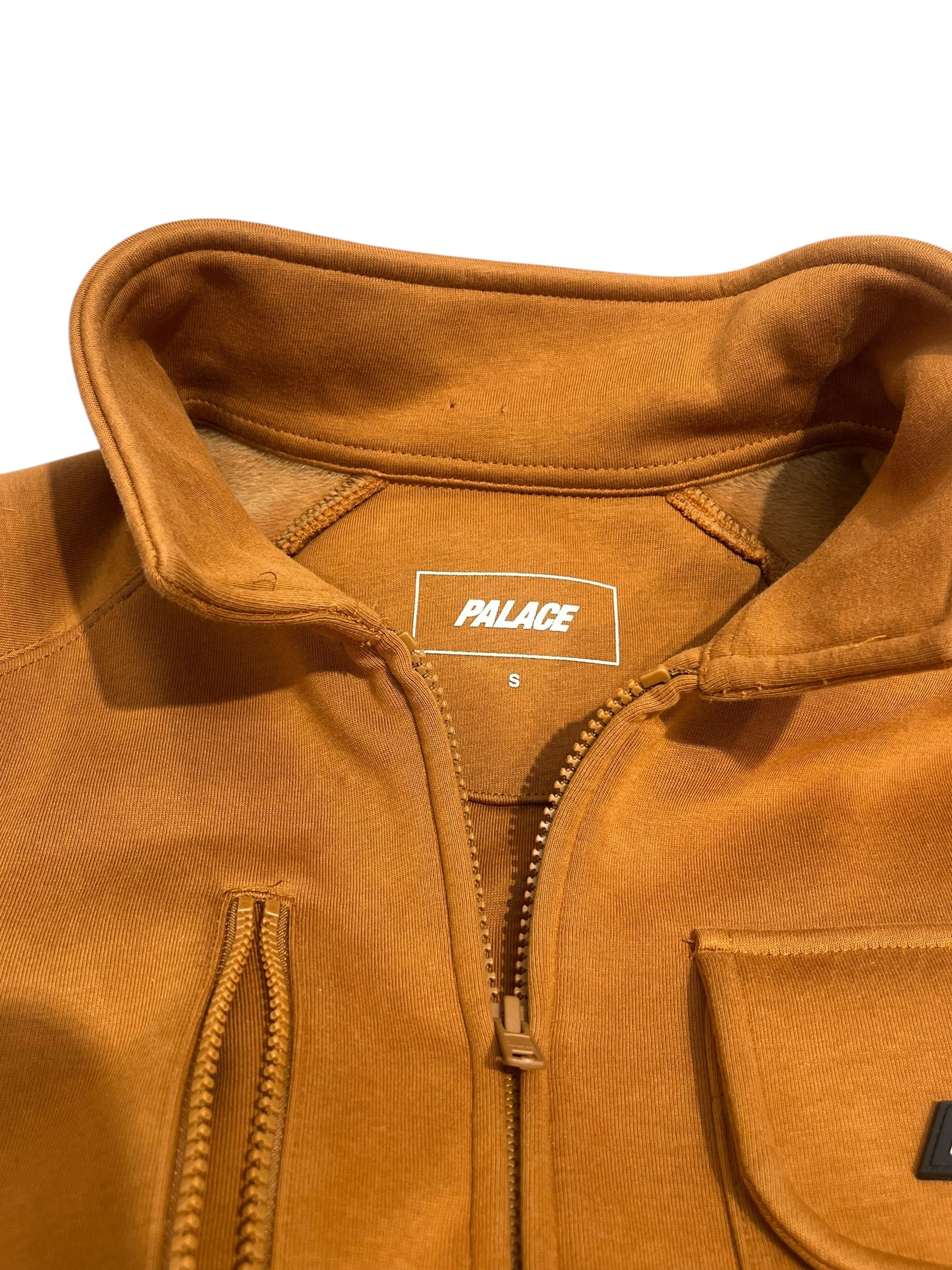 PALACE/Jacket/S/Cotton/BRW/BLACK LOGO 3 ZIP POCKET ZIPUP view 3