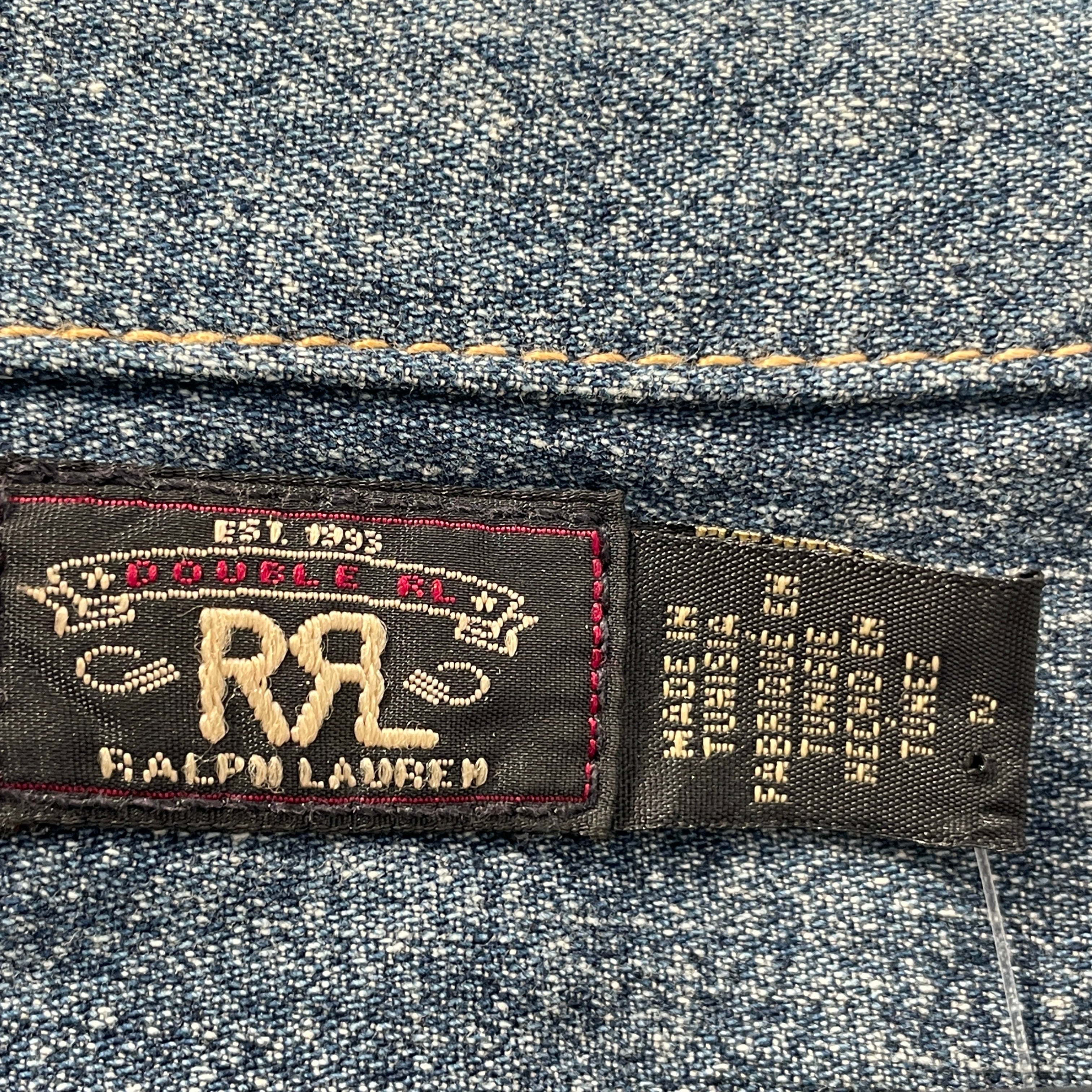 RRL/Denim Jkt/2/Denim/BLU/patch work view 3