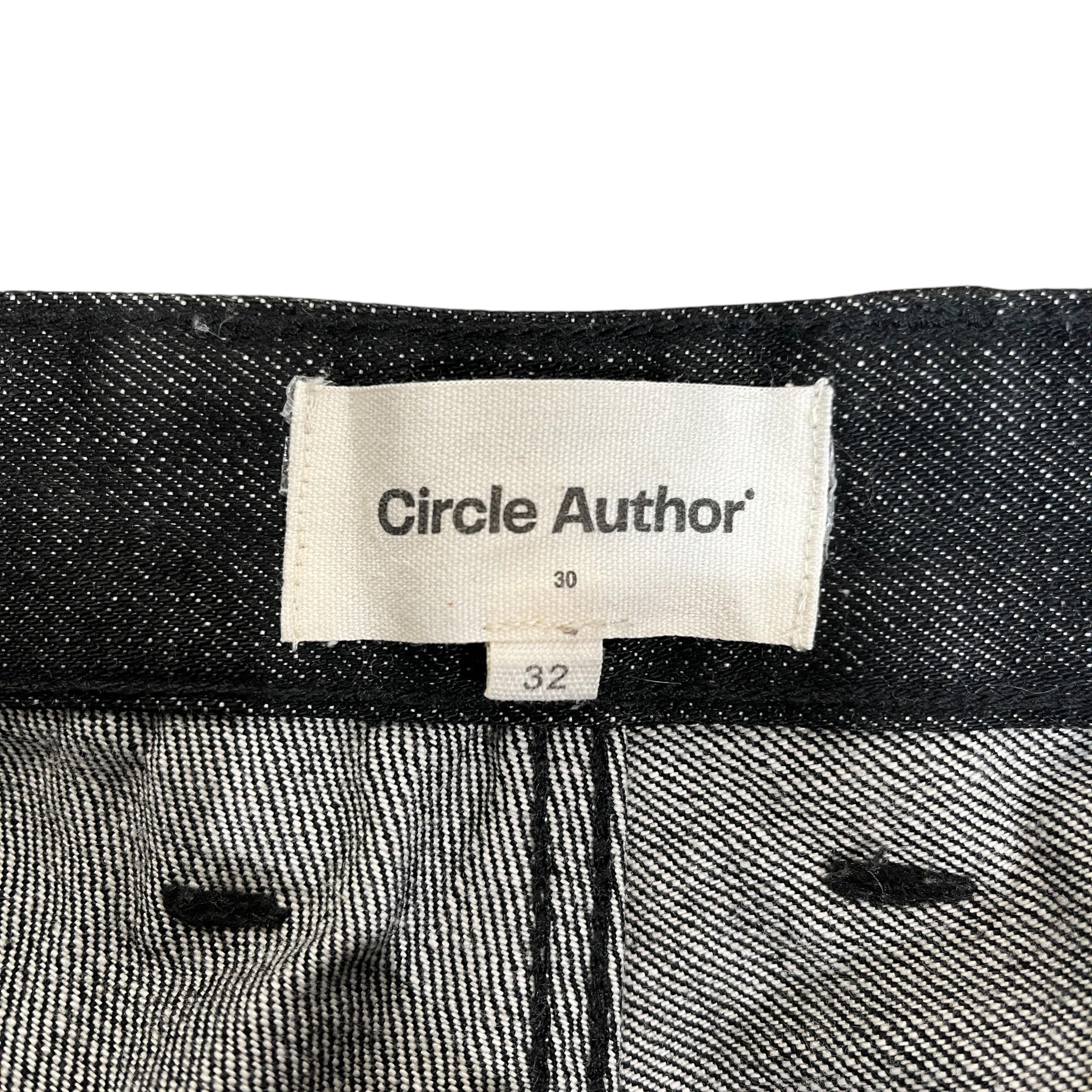 Circle Author/Straight Pants/30/Denim/BLK/Wide Cut Selvedge view 3