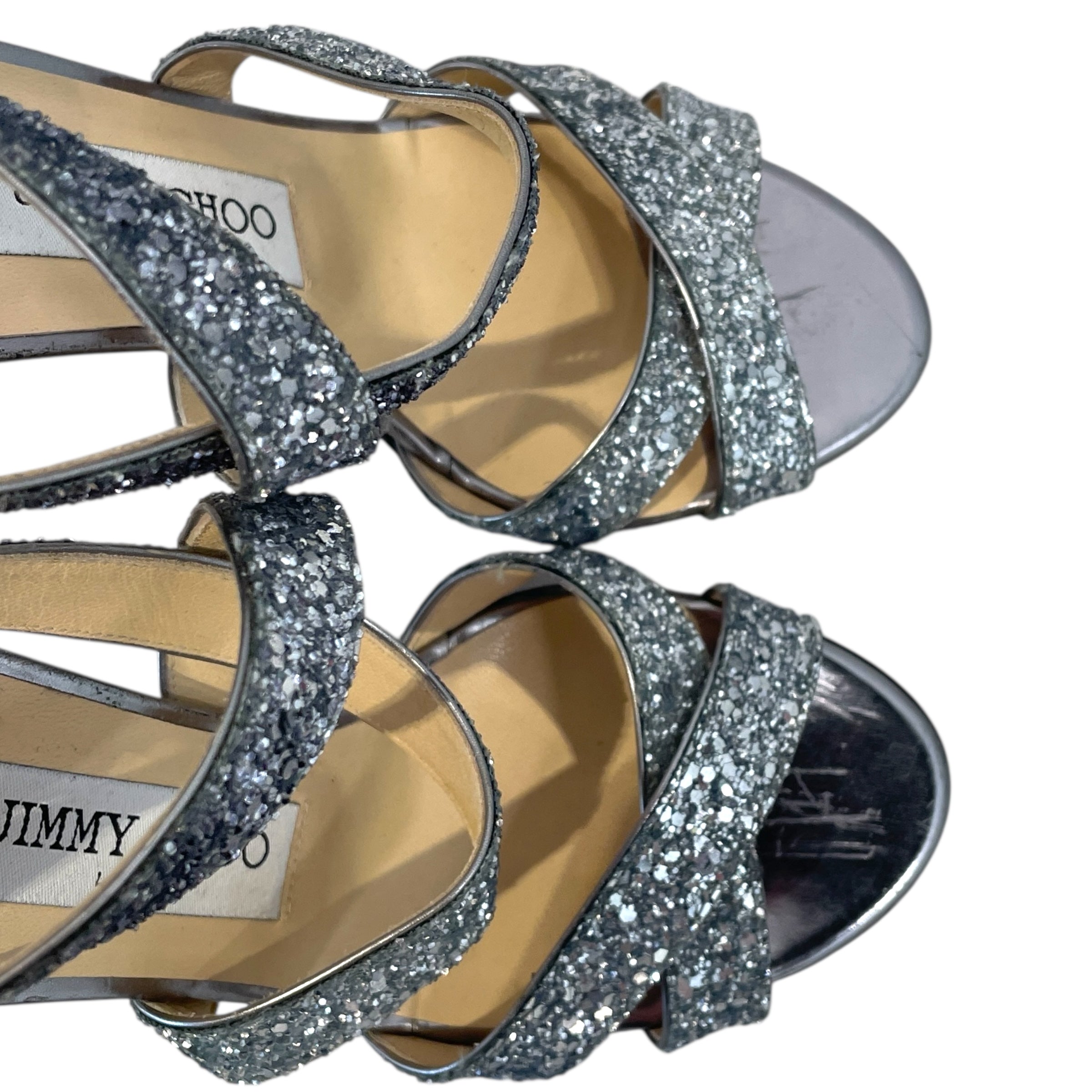 JIMMY CHOO/Heels/EU 37/SLV/Emily 85 view 4
