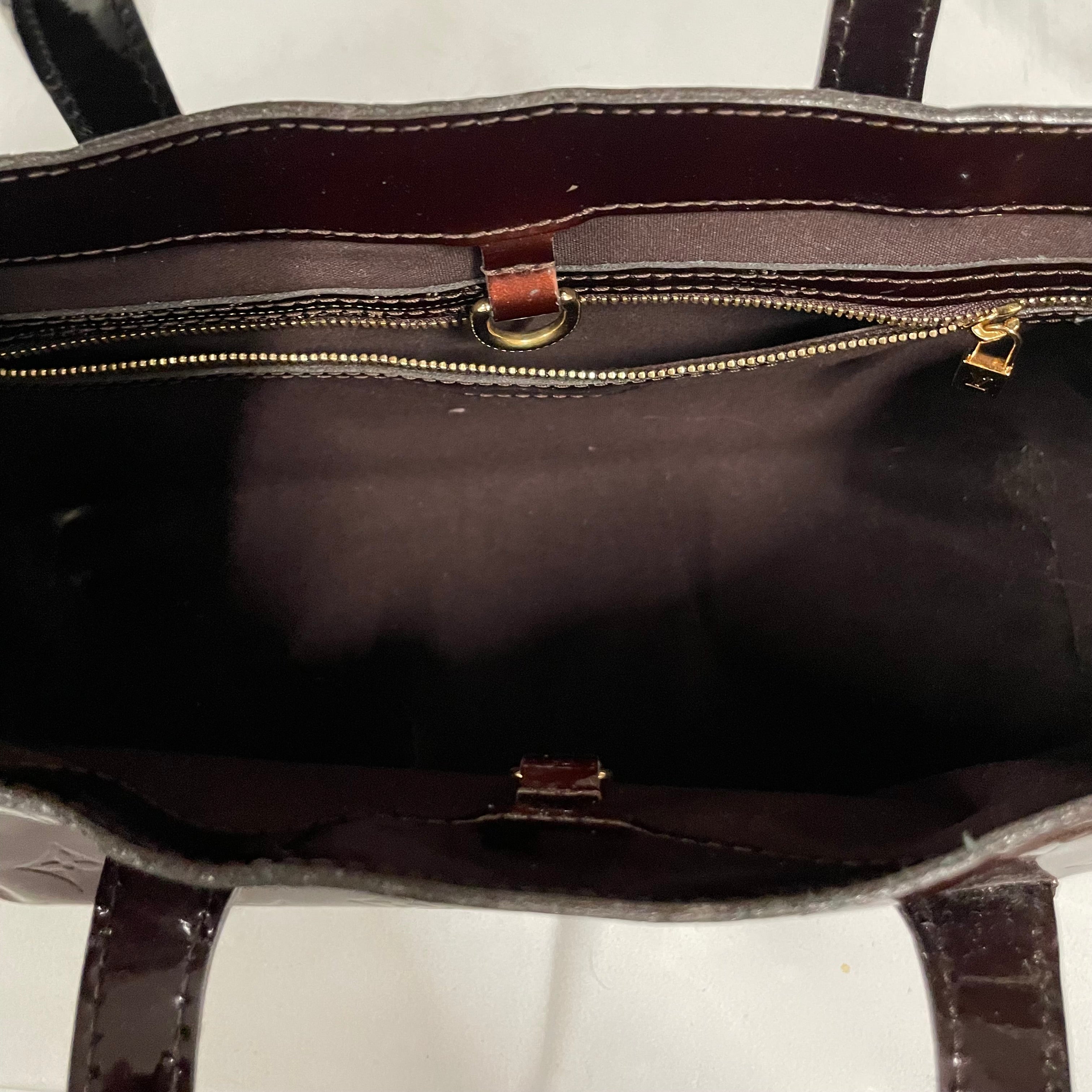 LOUIS VUITTON/Bag/Monogram/Leather/BRD/VERNIS WILSHIRE BAG/GOLD HARDW view 4