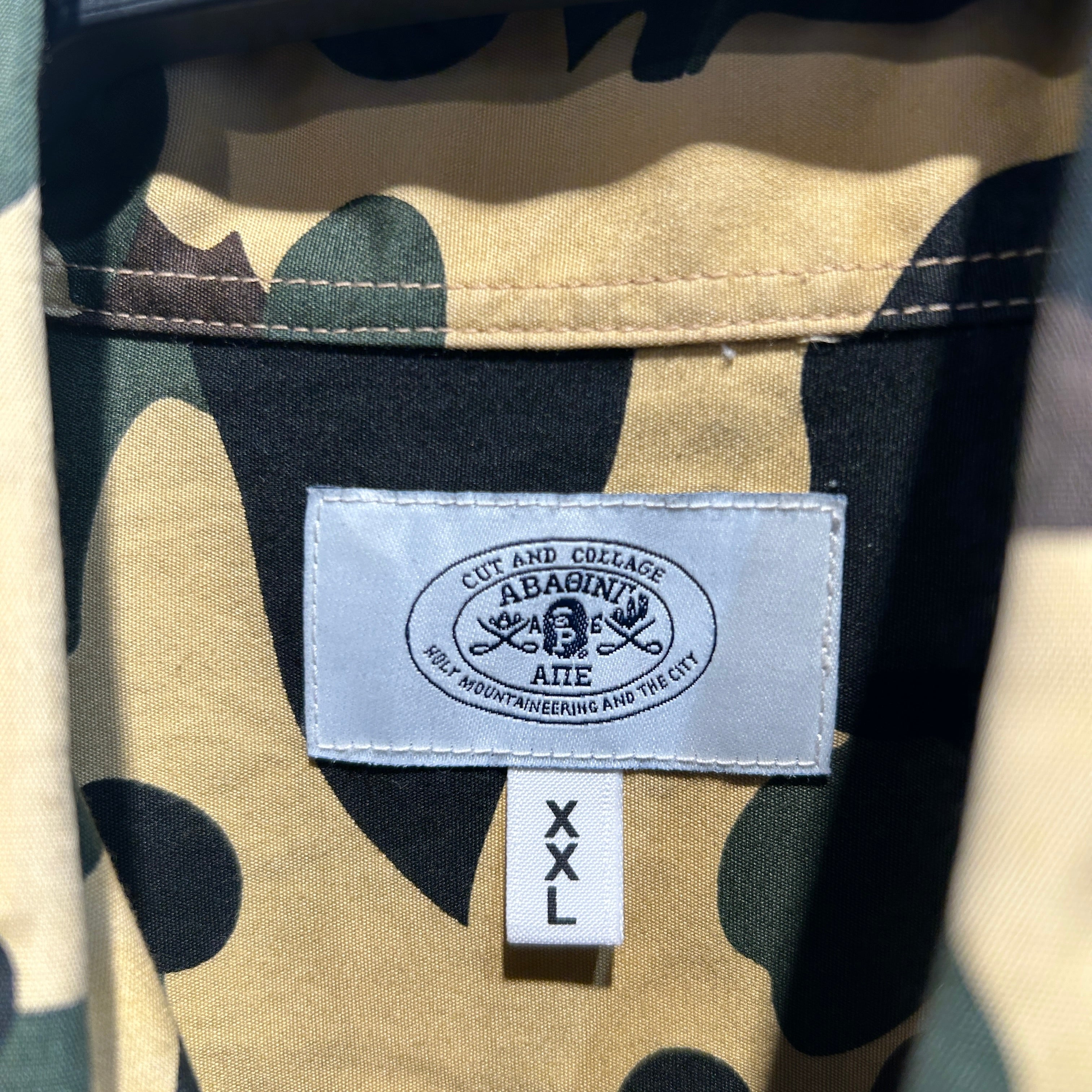 A BATHING APE/LS Shirt/XXL/Cotton/GRN/Camouflage/Camo LS Button Up view 3