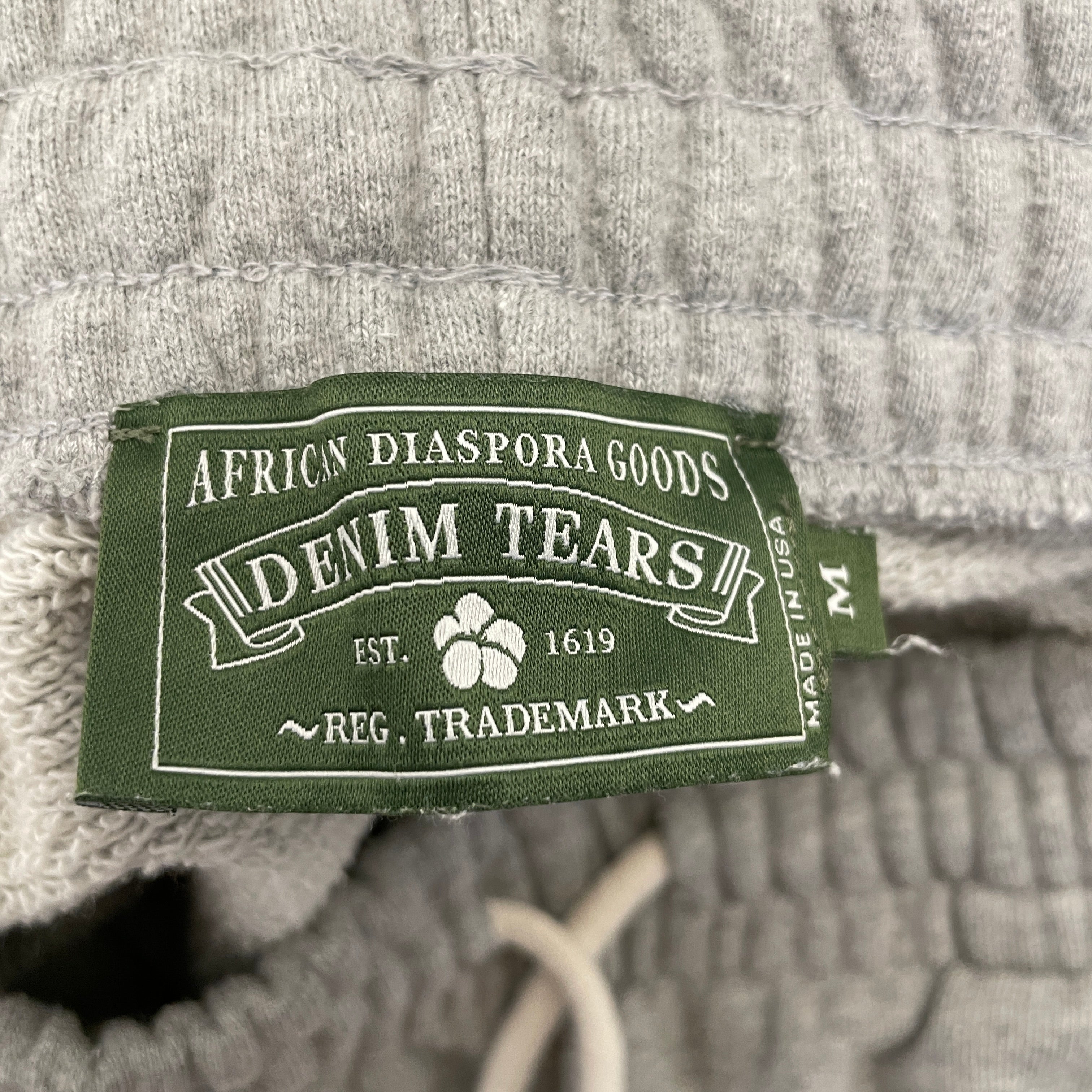 DENIM TEARS/Pants/M/Cotton/GRY/All Over Print/ view 3