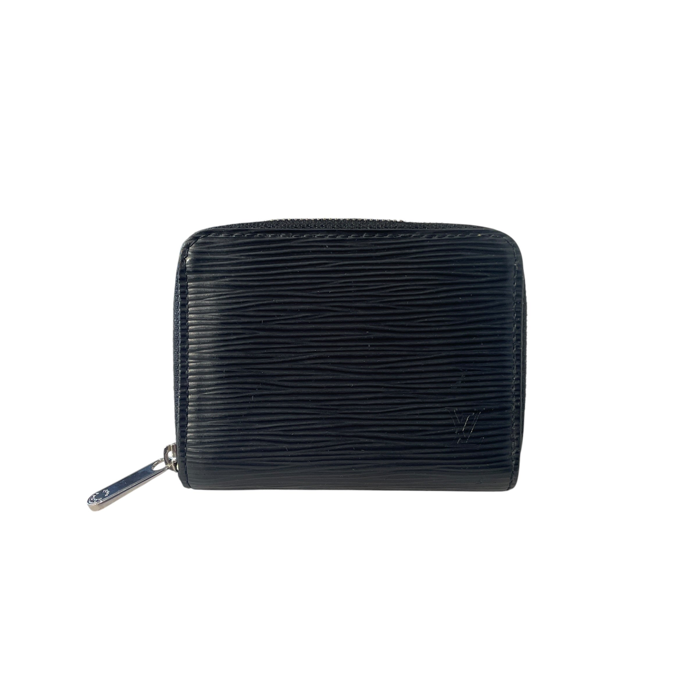 LOUIS VUITTON/Bifold Wallet/Leather/BLK/M's/EPI ZIP WALLET view 1
